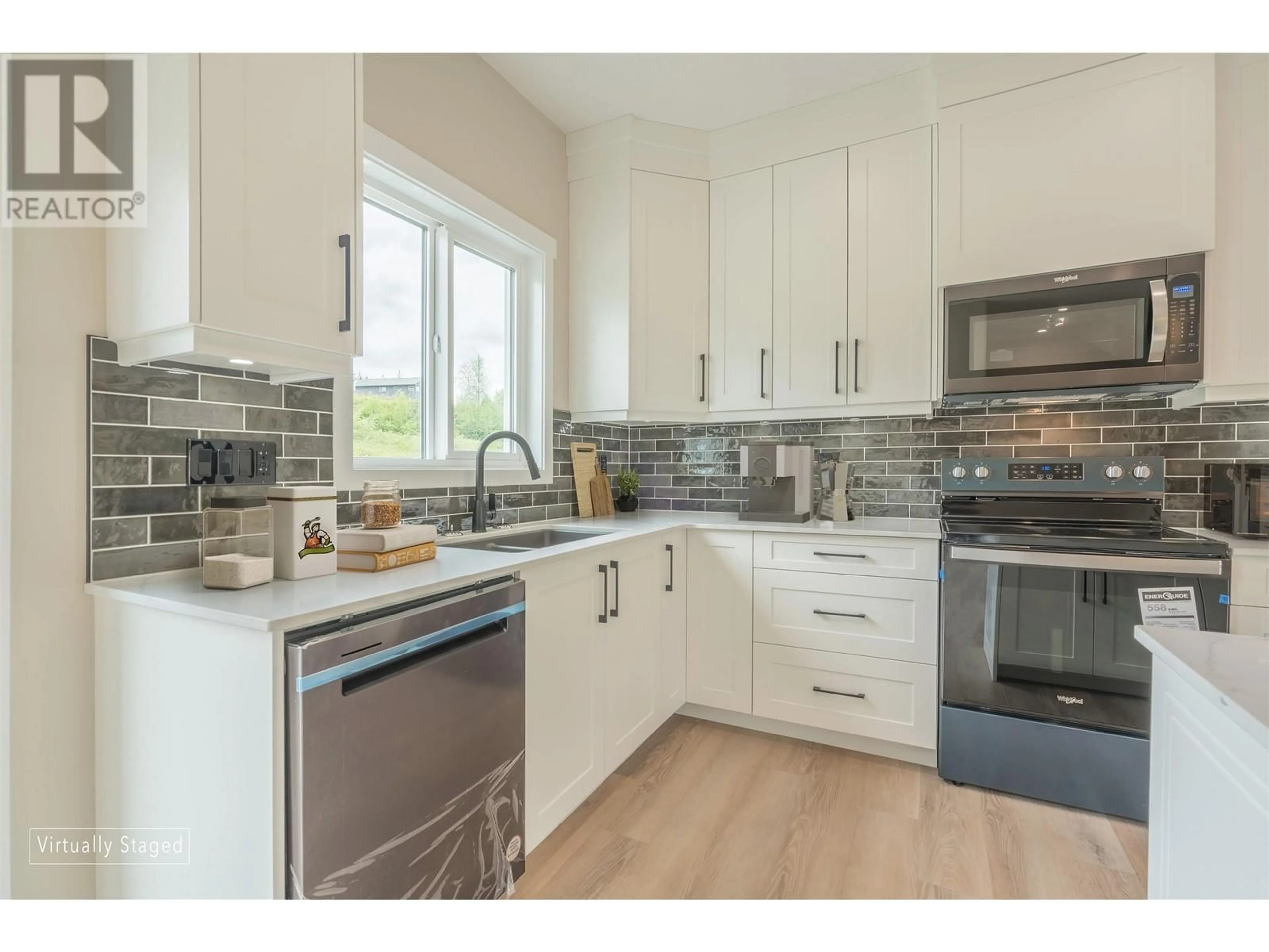 Open concept kitchen, ceramic/tile floor for 302 - 7000 HUSBAND DRIVE, Prince George British Columbia V2N0K2