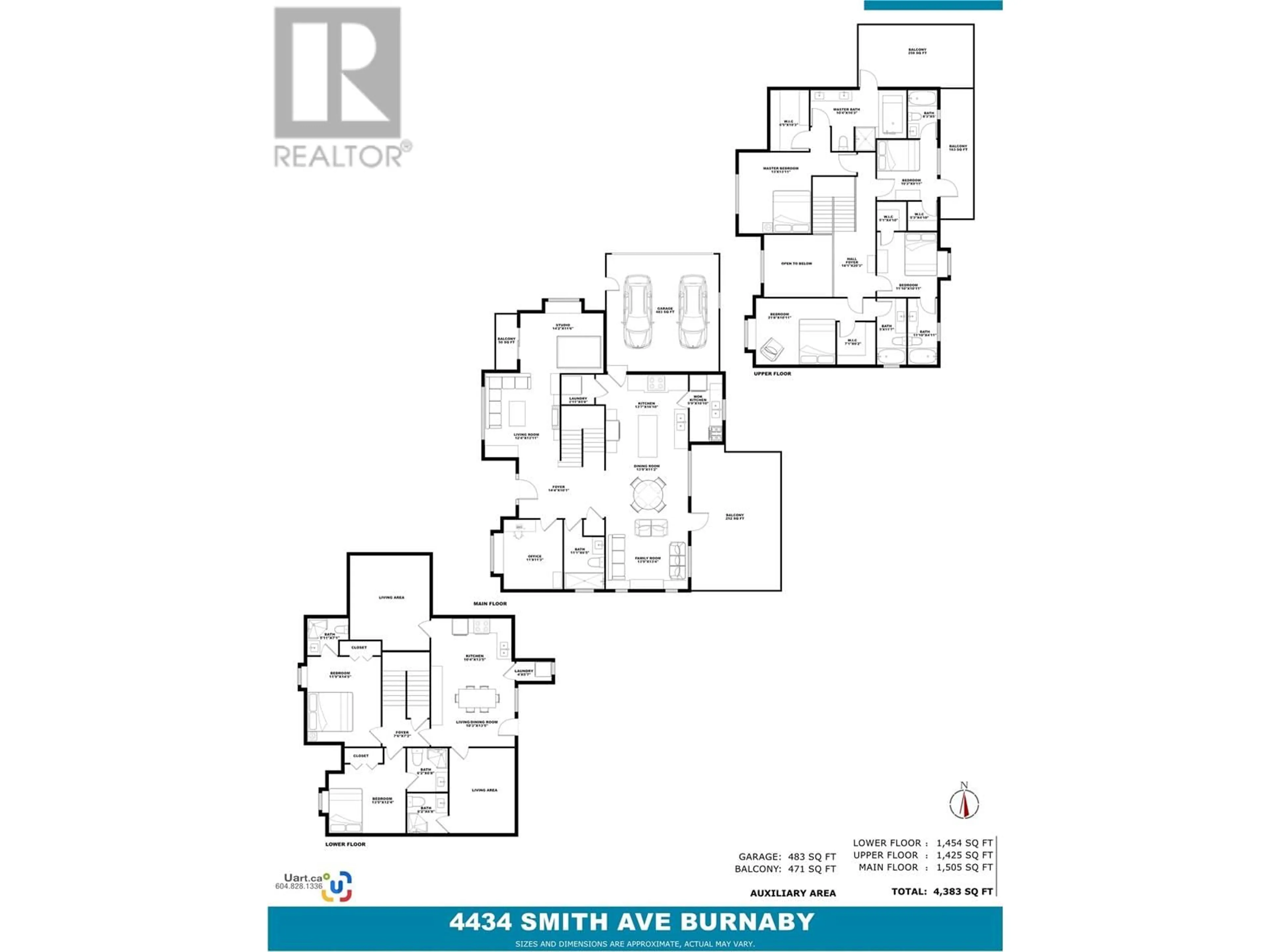 Floor plan for 4434 SMITH AVENUE, Burnaby British Columbia V5G2V6
