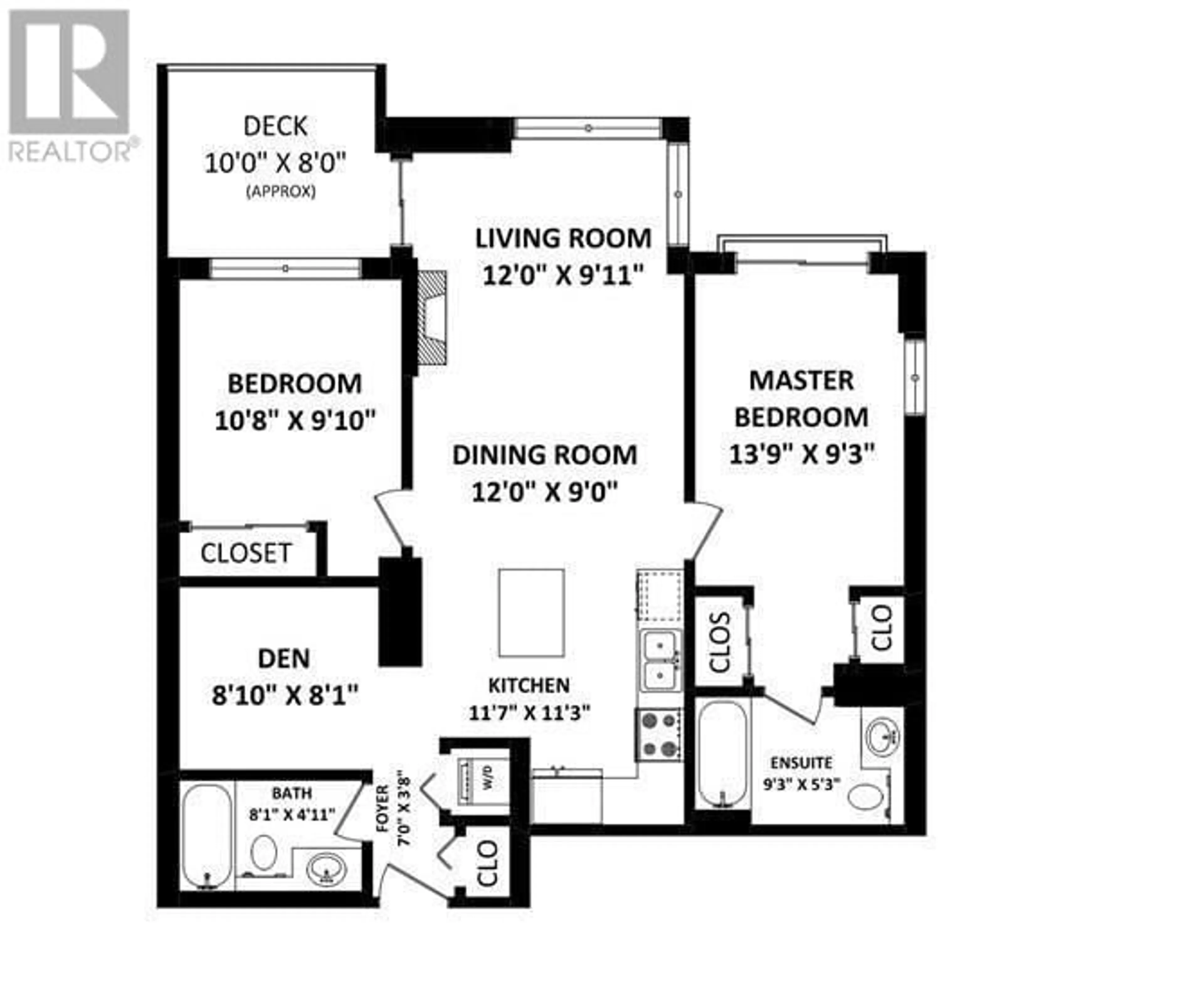 Floor plan for 3208 - 1178 HEFFLEY CRESCENT, Coquitlam British Columbia V3B0A7
