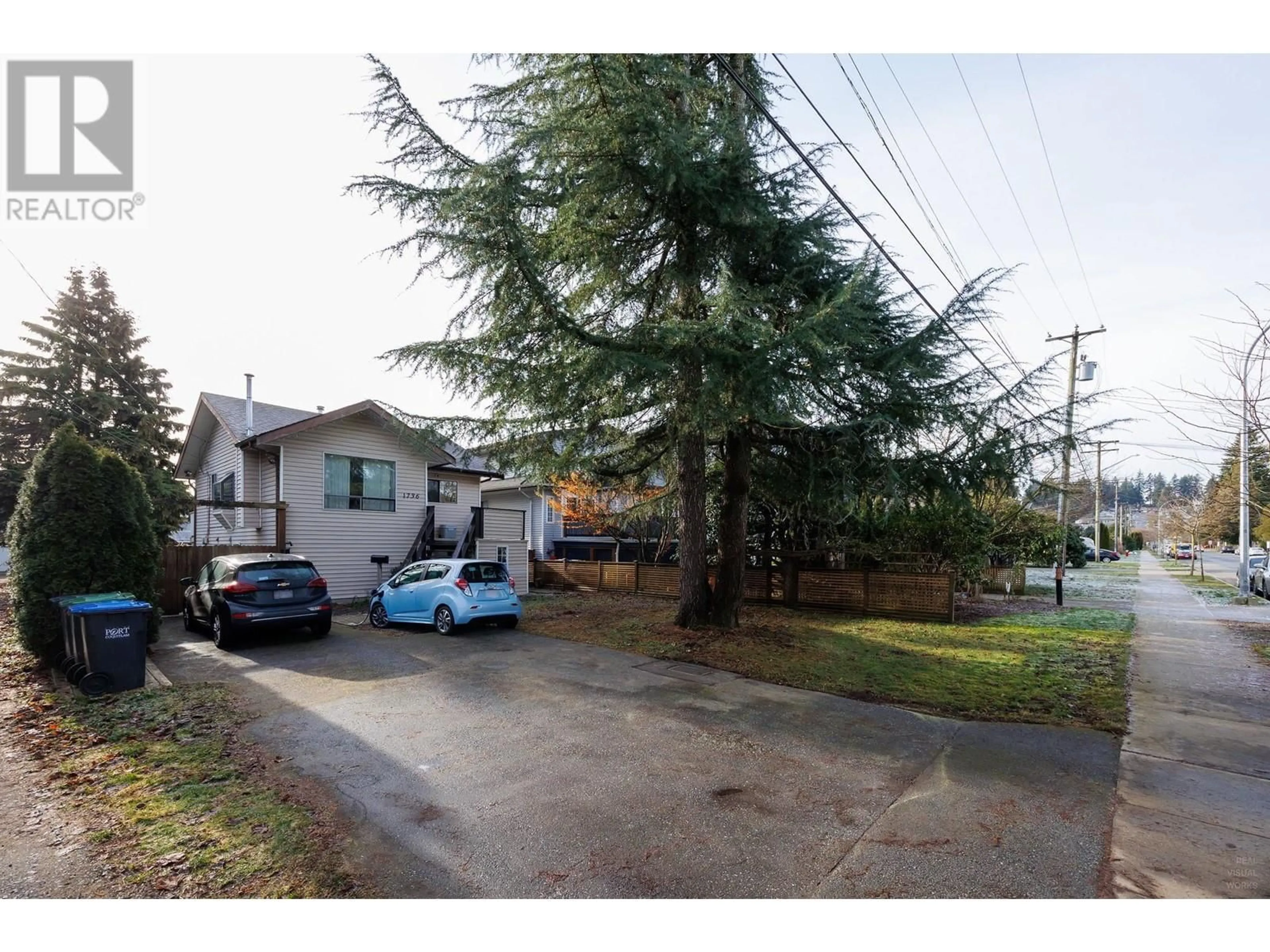 A pic from outside/outdoor area/front of a property/back of a property/a pic from drone, street for 1736 LANGAN AVENUE, Port Coquitlam British Columbia V3C1K7