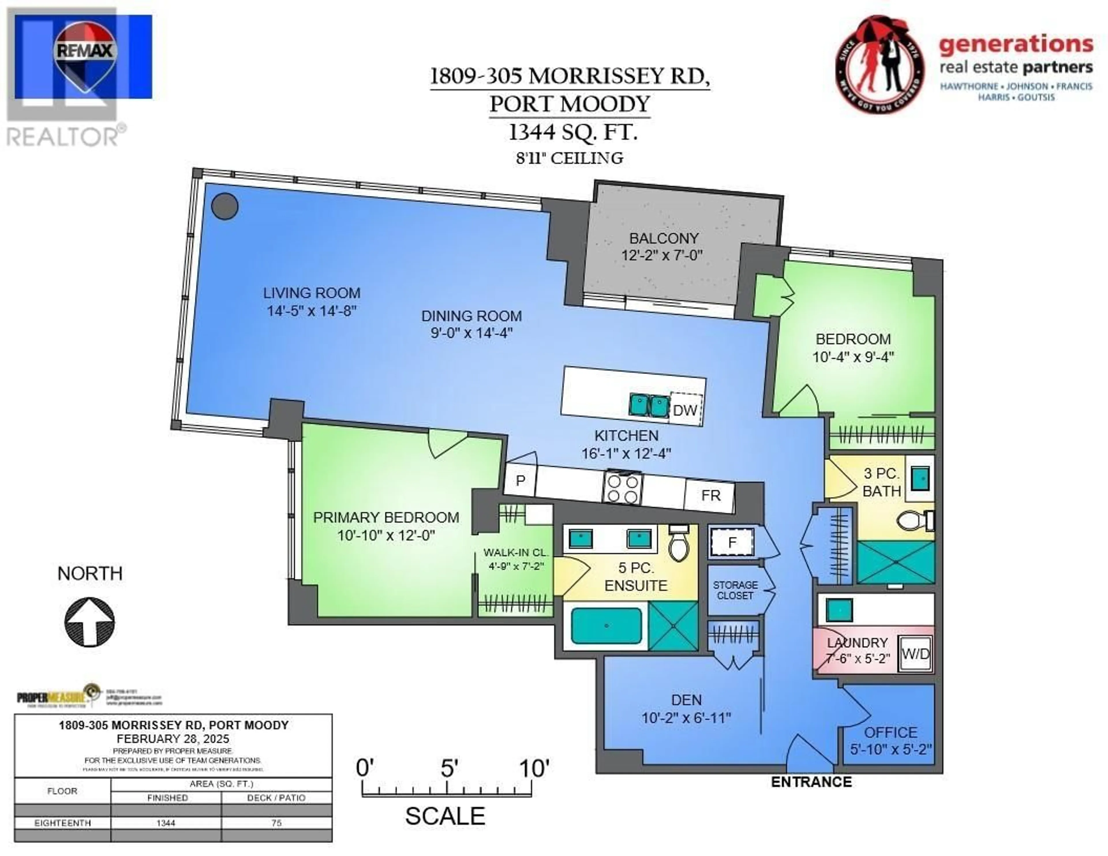 Floor plan for 1809 305 MORRISSEY ROAD, Port Moody British Columbia V3H0M3