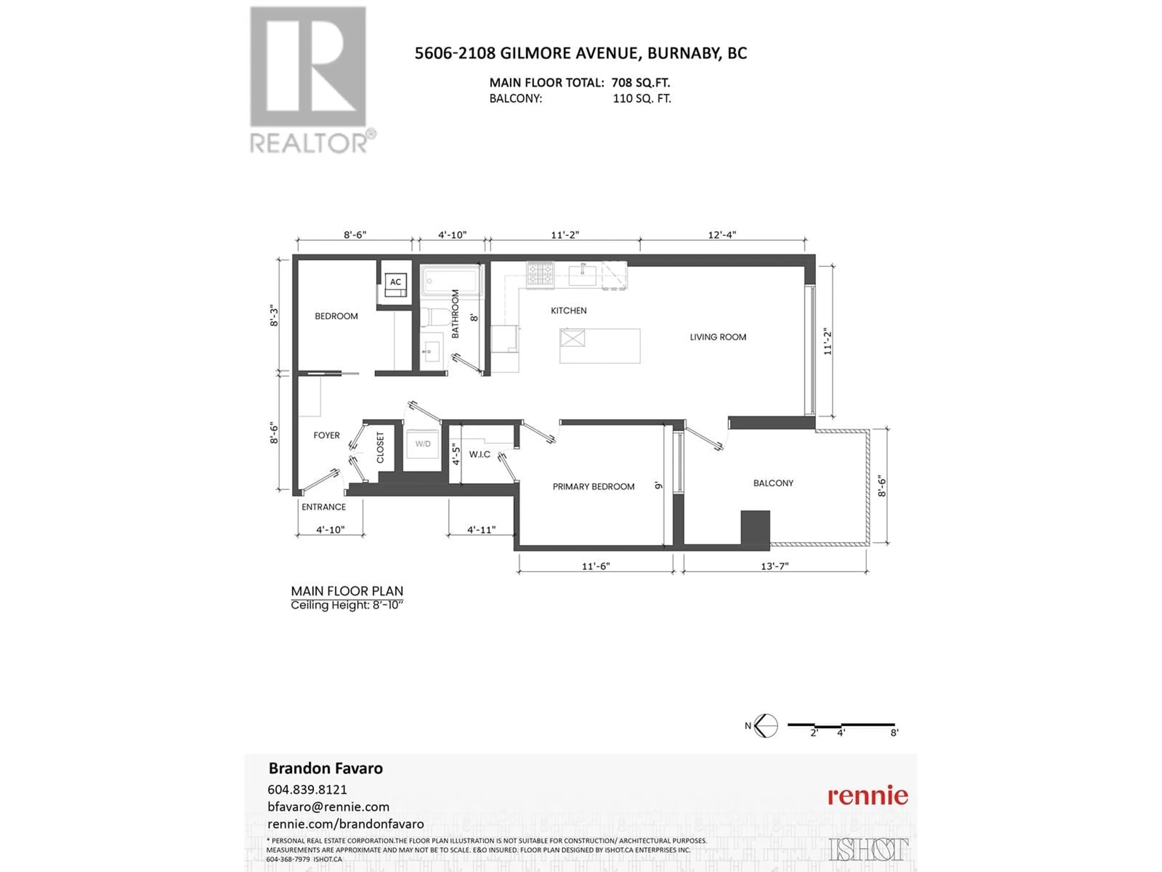 Floor plan for 5606 2108 GILMORE AVENUE, Burnaby British Columbia V5C0N8