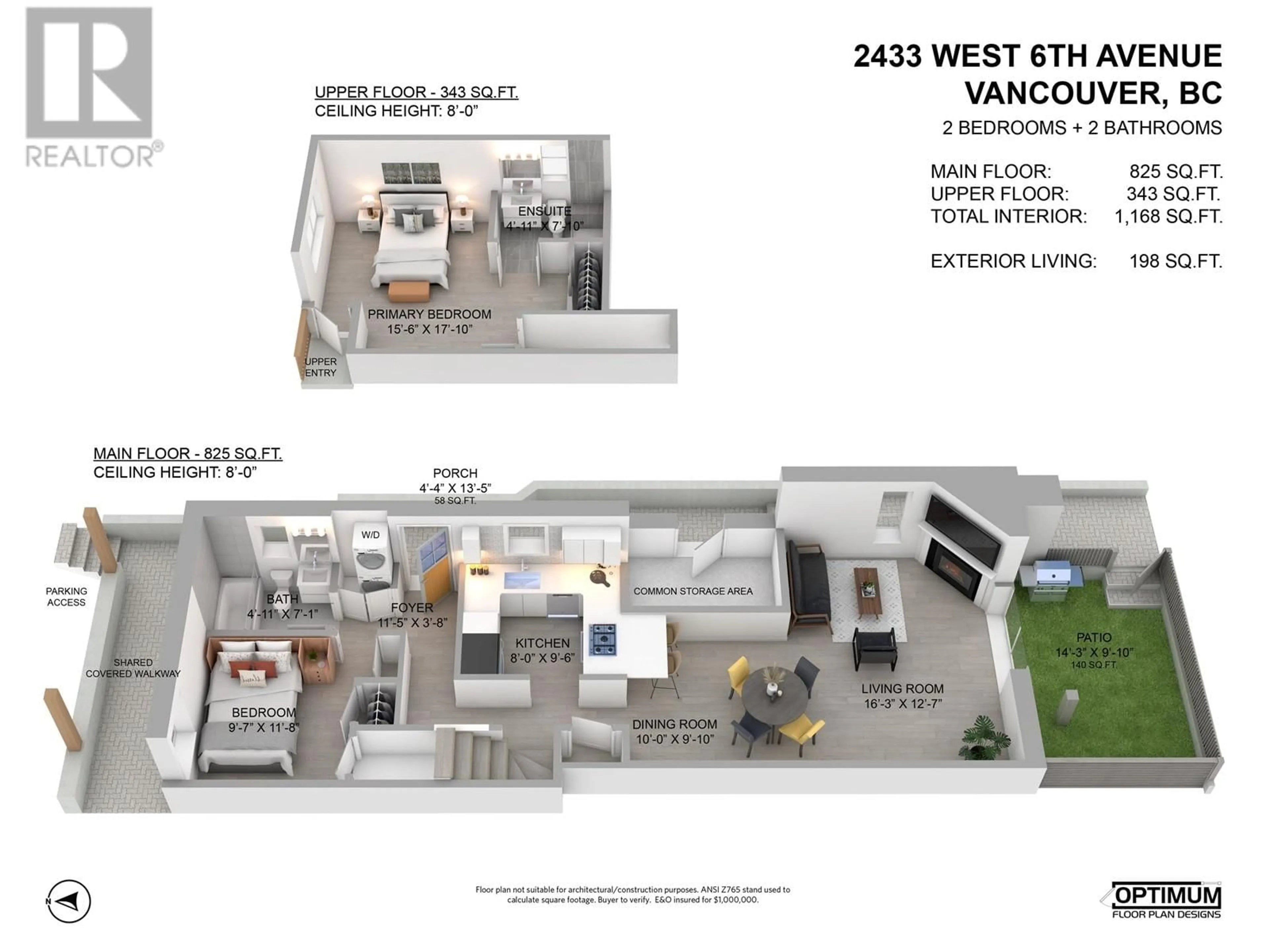 Floor plan for 2433 W 6TH AVENUE, Vancouver British Columbia V6K1W2