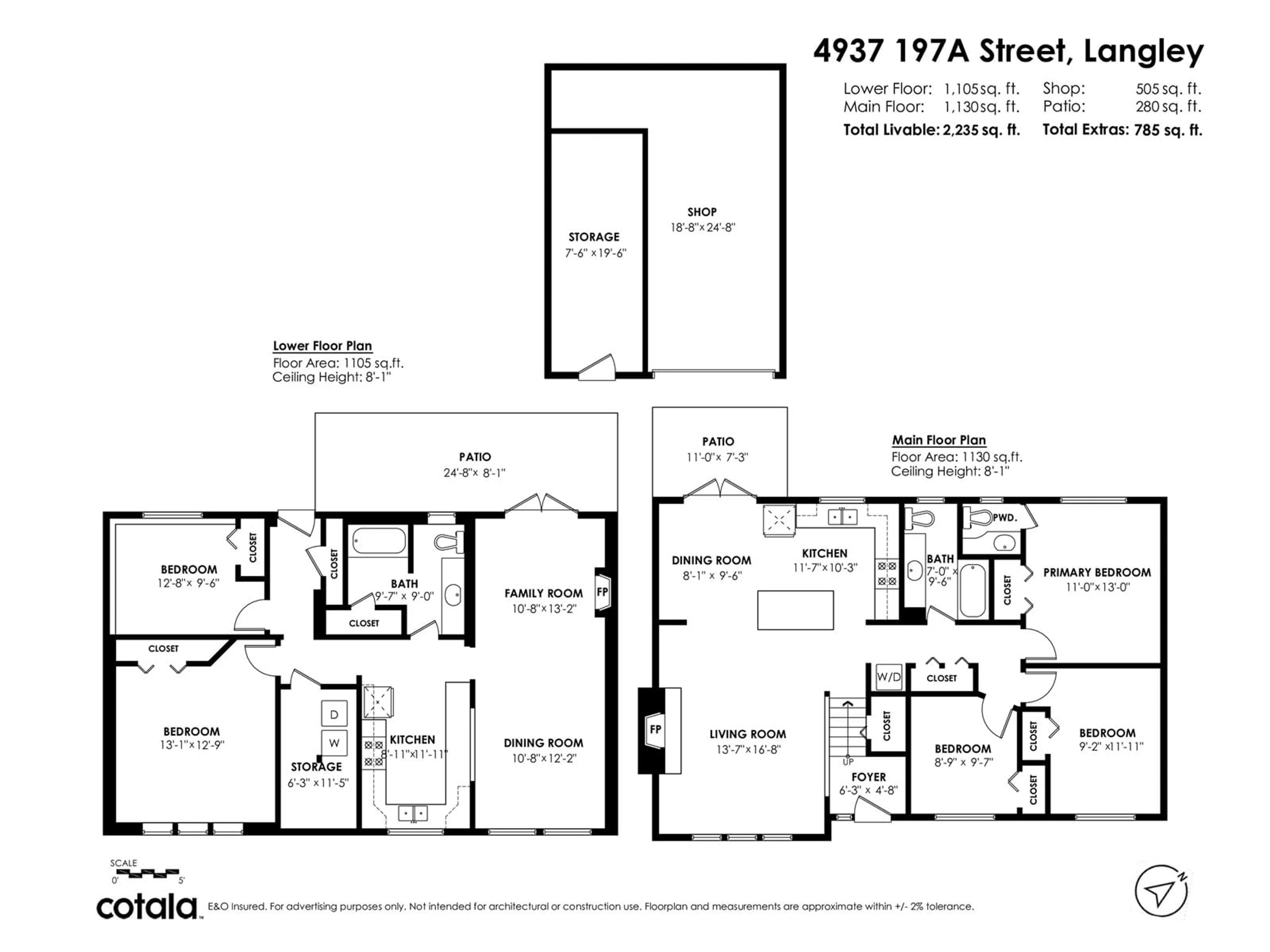 Floor plan for 4937 197A STREET, Langley British Columbia V3A6W1