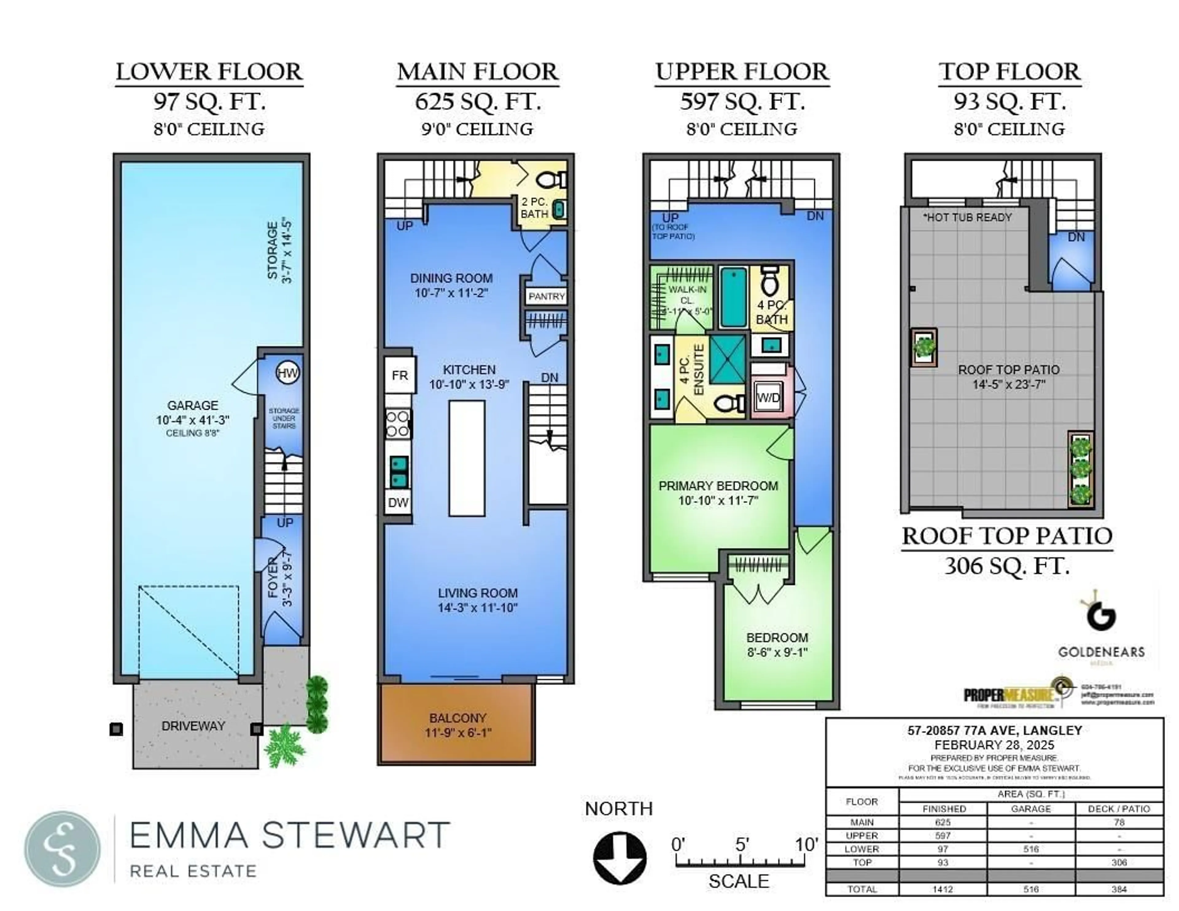 Floor plan for 57 20857 77A AVENUE, Langley British Columbia V2Y0W7