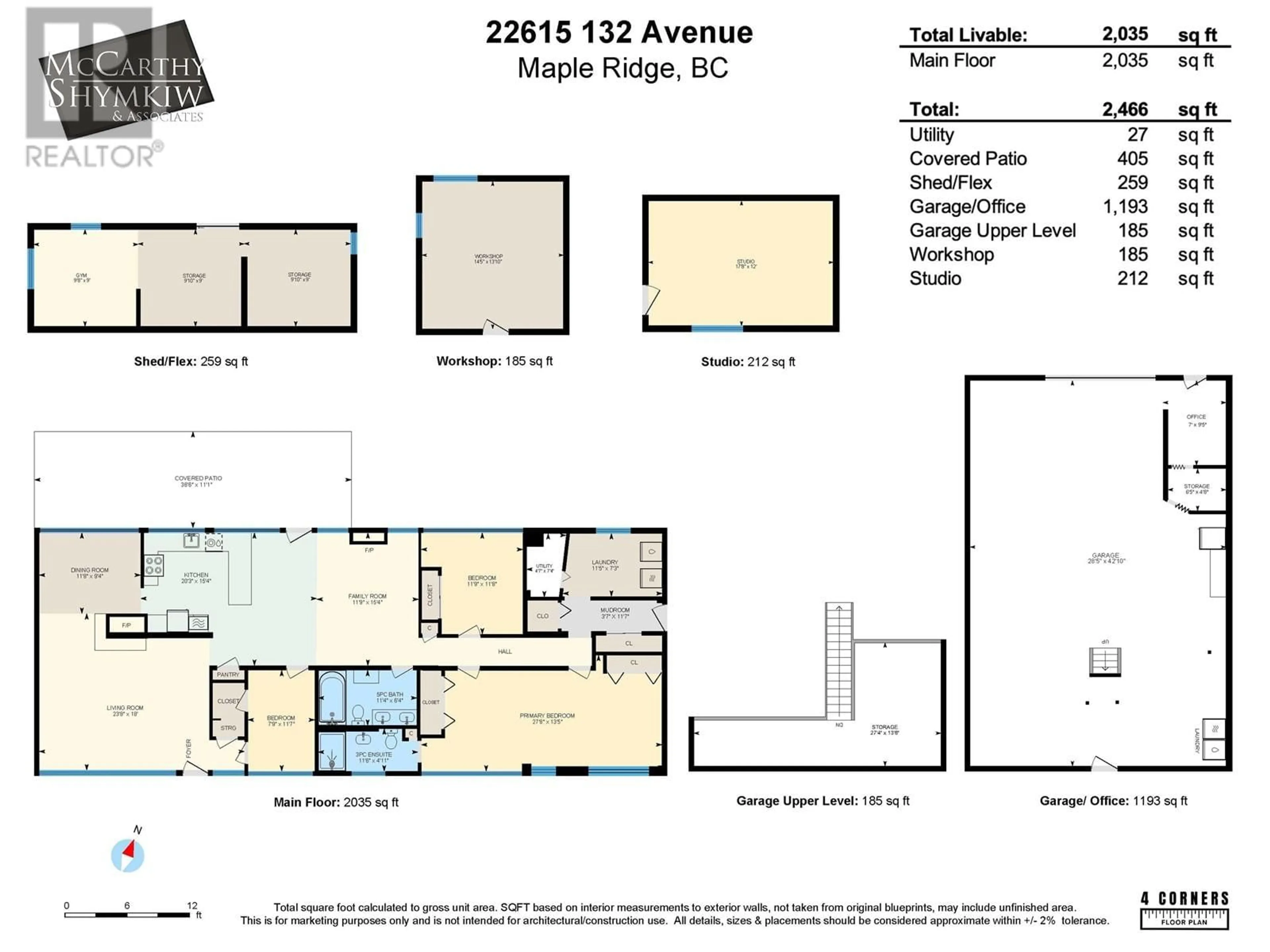 Floor plan for 22615 132 AVENUE, Maple Ridge British Columbia V4R2R2