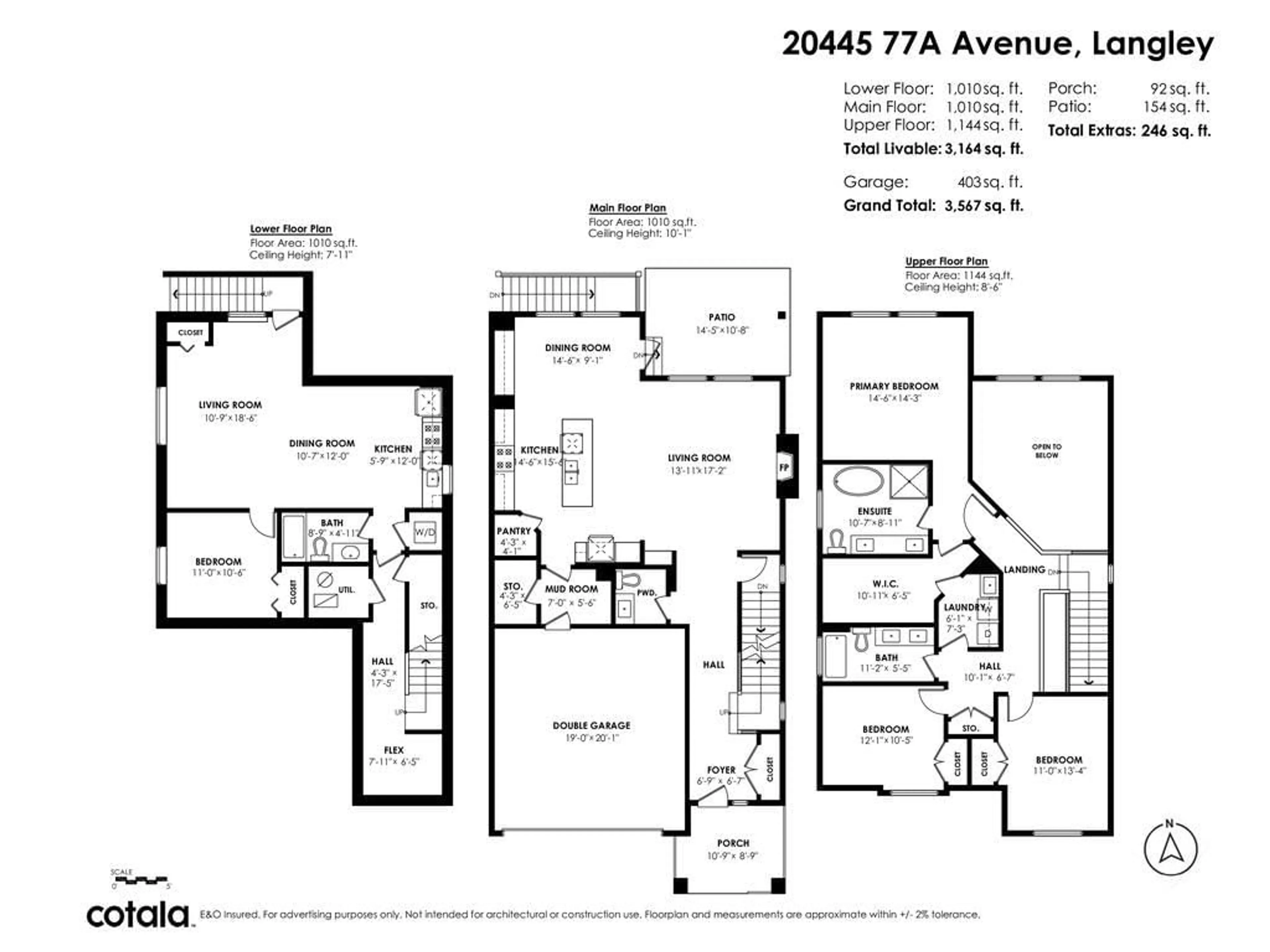 Floor plan for 20445 77A AVENUE, Langley British Columbia V2Y4K3