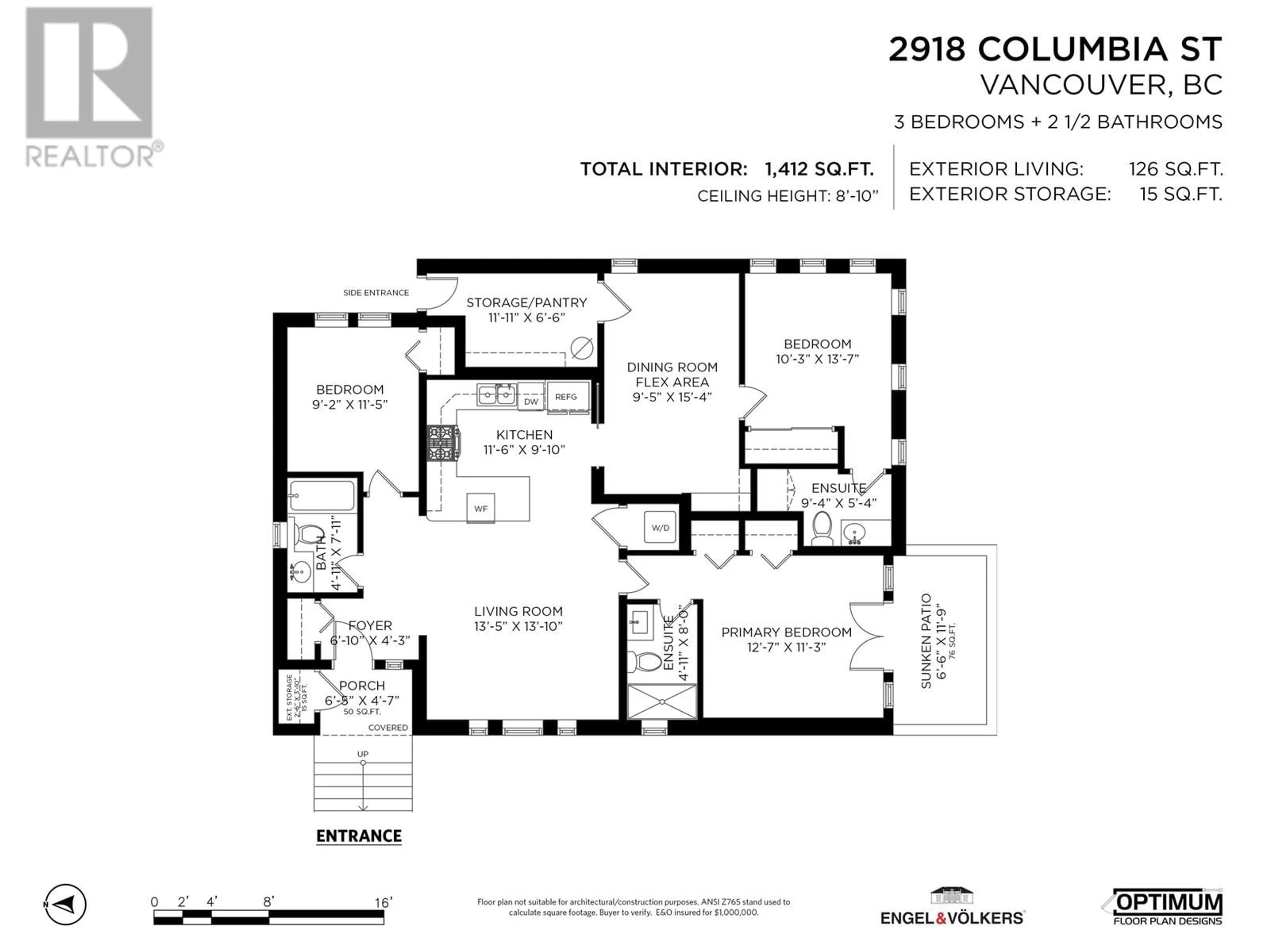 Floor plan for 2918 COLUMBIA STREET, Vancouver British Columbia V5Y3V8