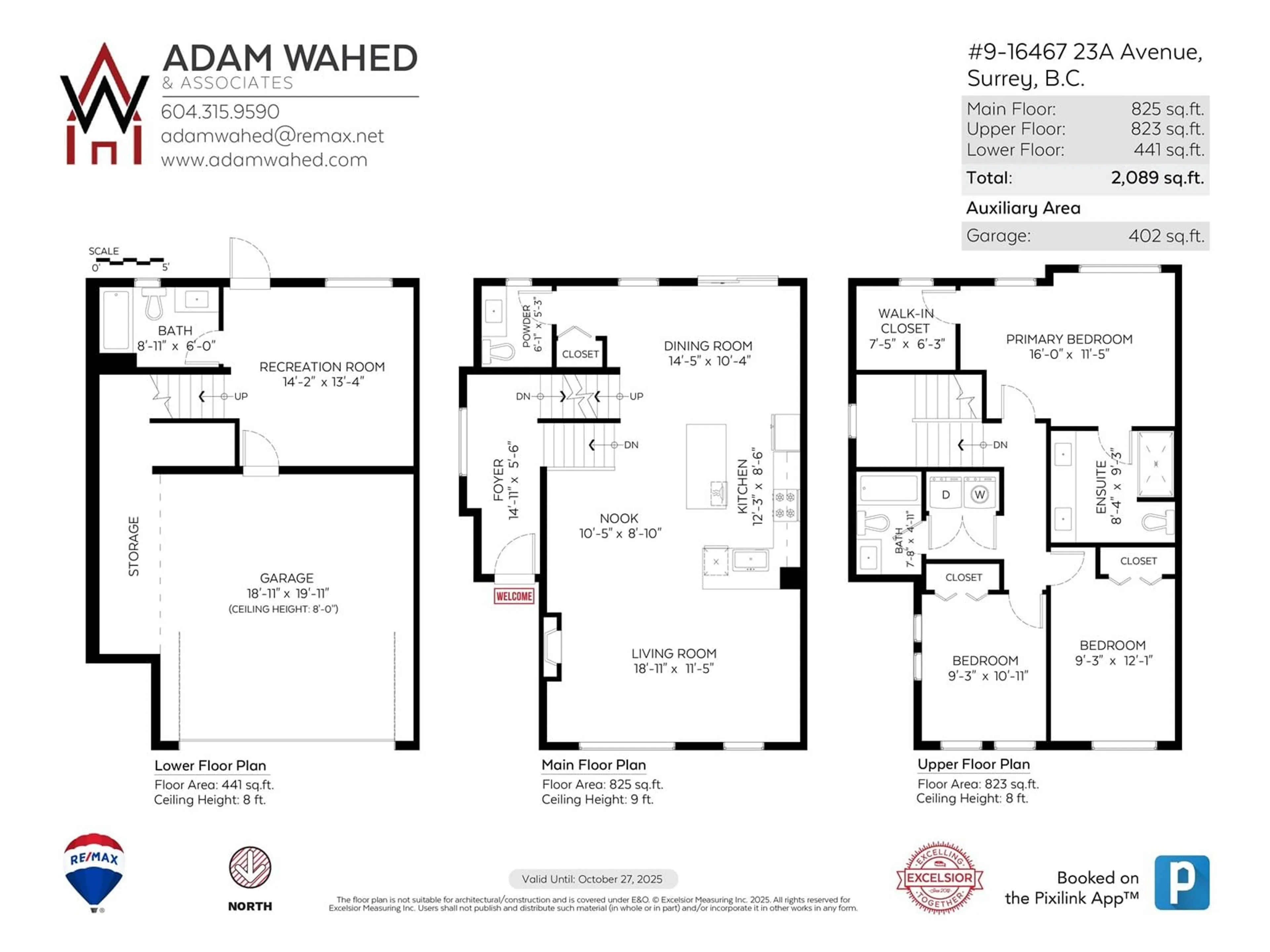 Floor plan for 9 16467 23A AVENUE, Surrey British Columbia V3Z1E9