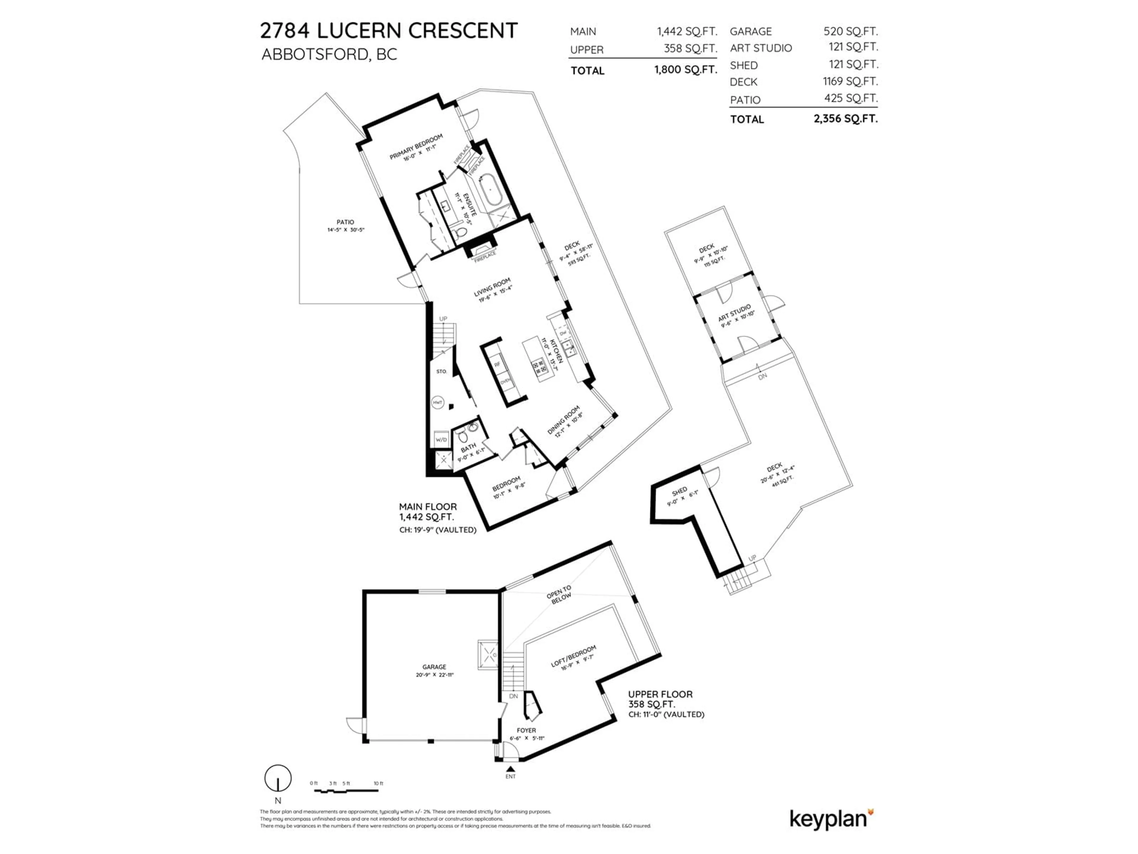 Floor plan for 2784 LUCERN CRESCENT, Abbotsford British Columbia V3G1C2