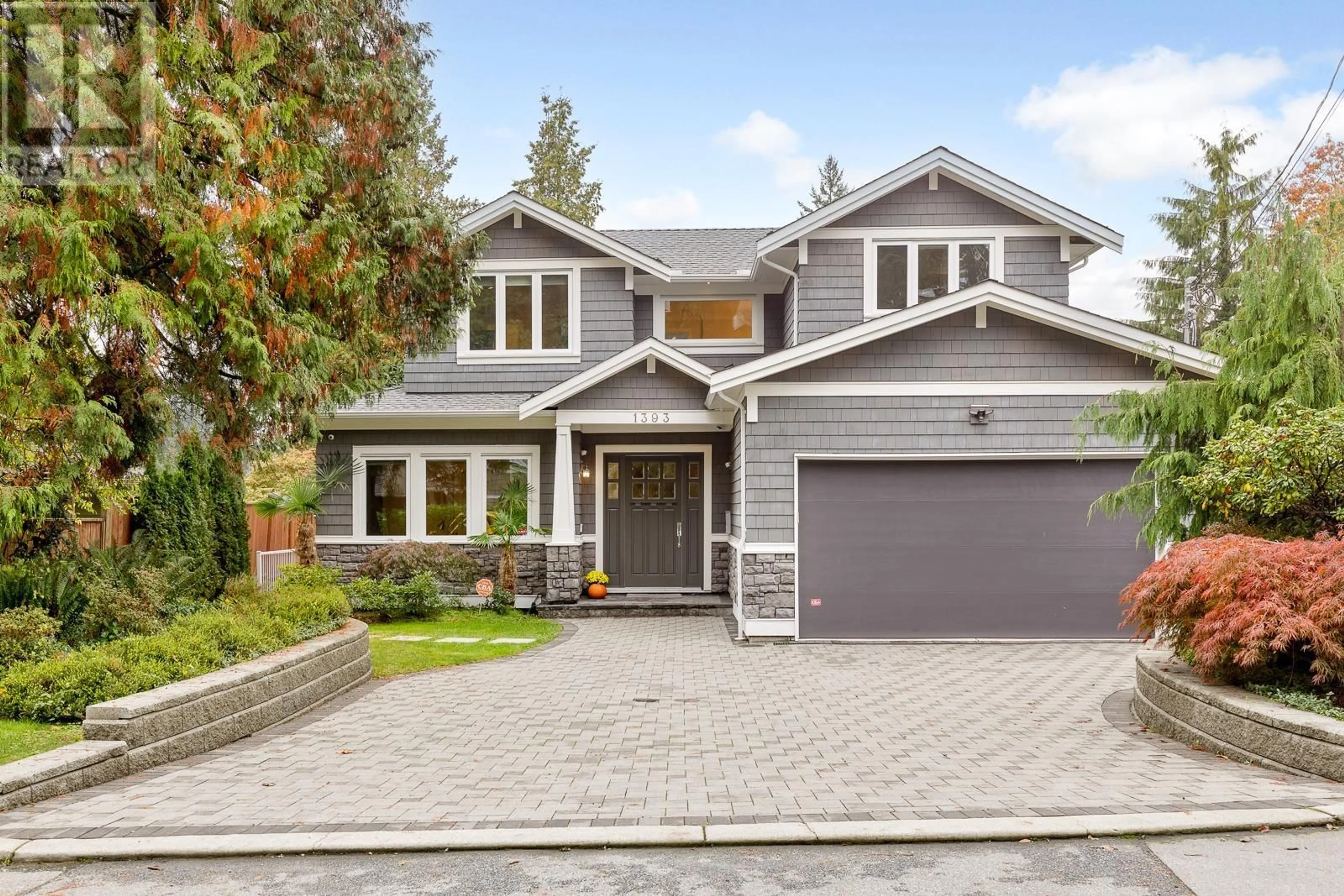 Home with brick exterior material, street for 1393 GREENBRIAR WAY, North Vancouver British Columbia V7R1M1