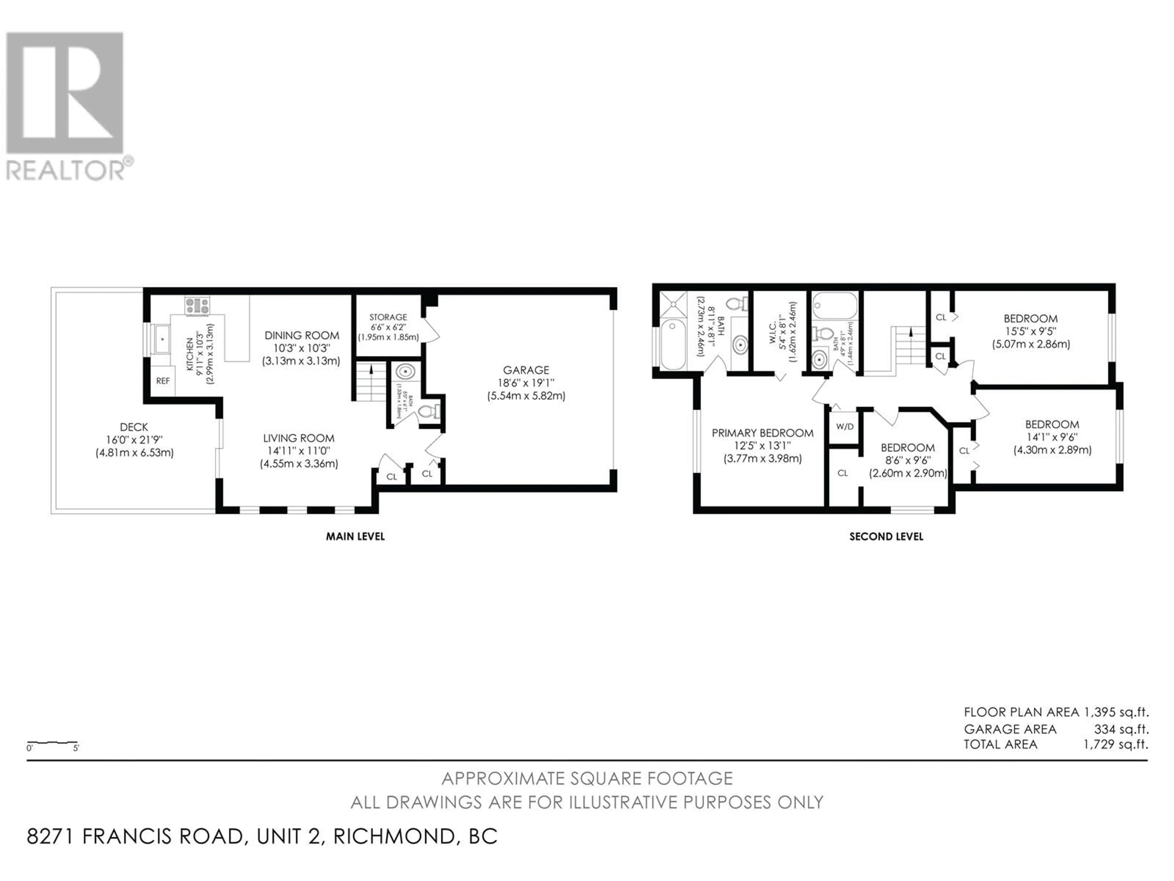 Floor plan for 2 8271 FRANCIS ROAD, Richmond British Columbia V6Y1A5