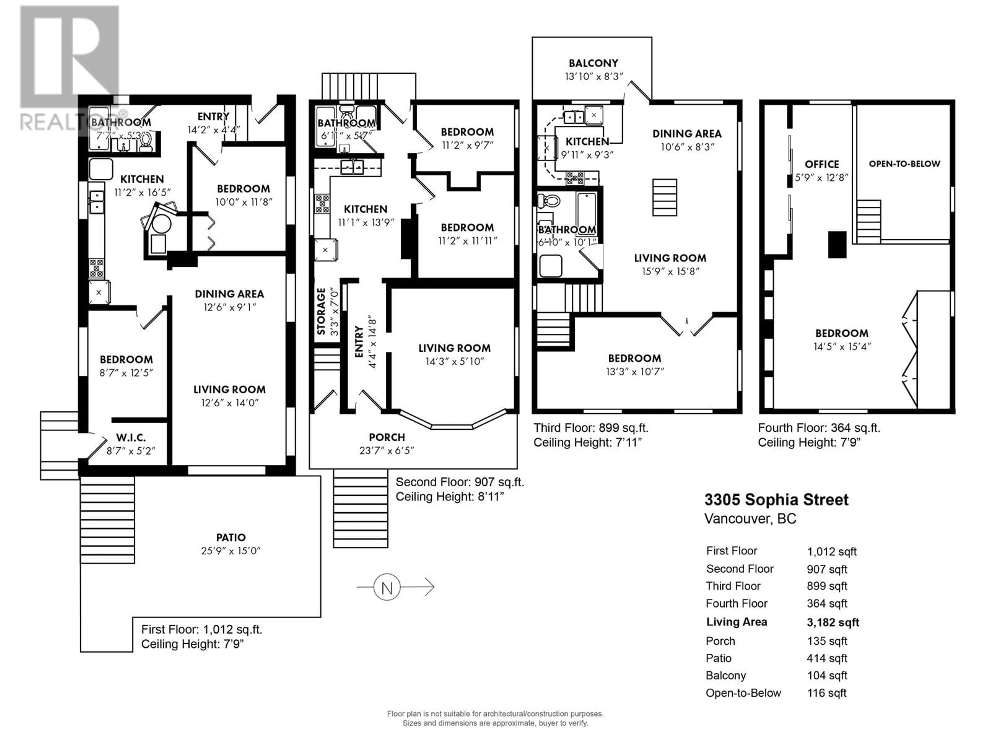 Floor plan for 3305 SOPHIA STREET, Vancouver British Columbia V5V3T4