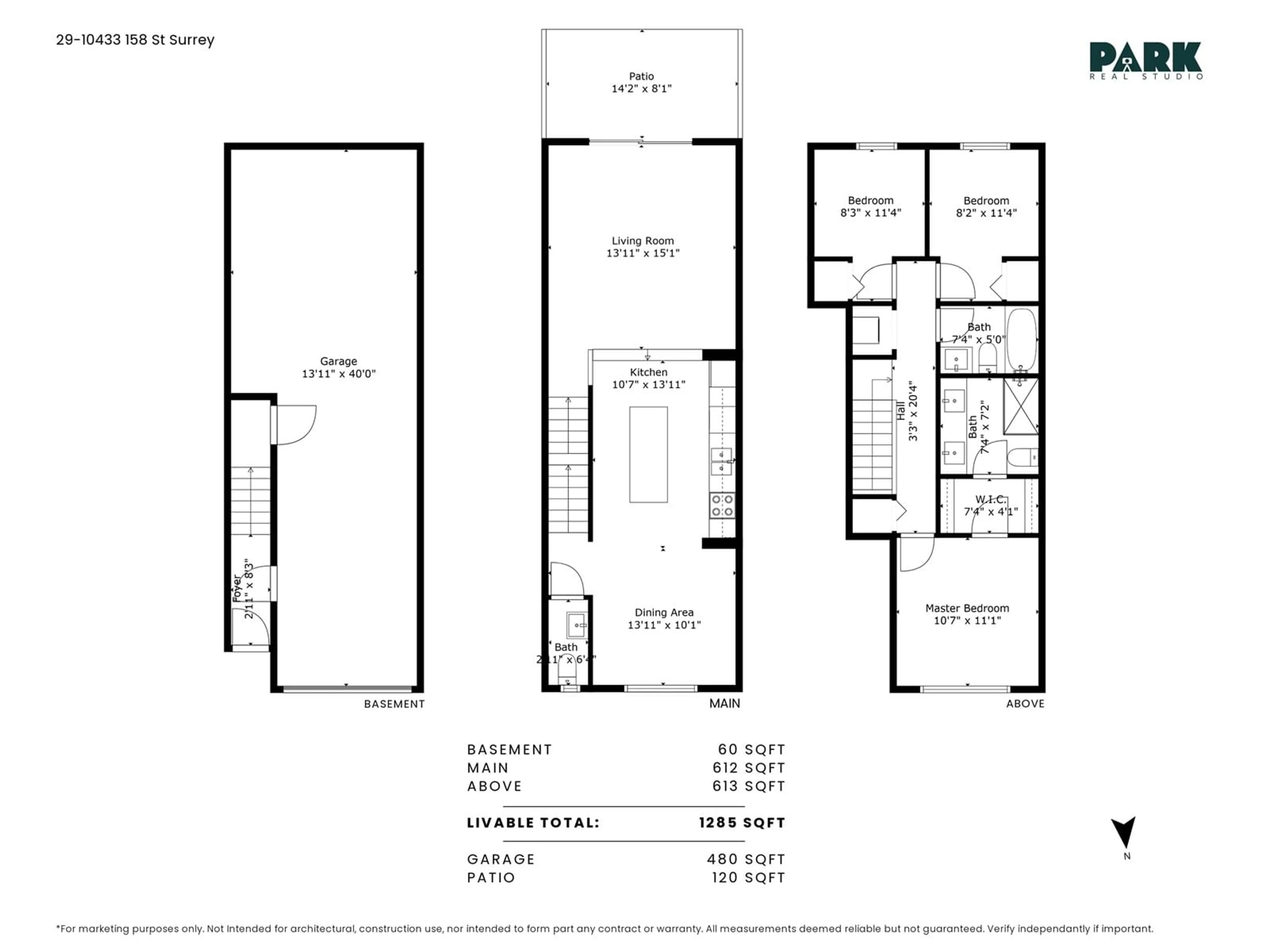 Floor plan for 29 - 10433 158, Surrey British Columbia V4N6S3