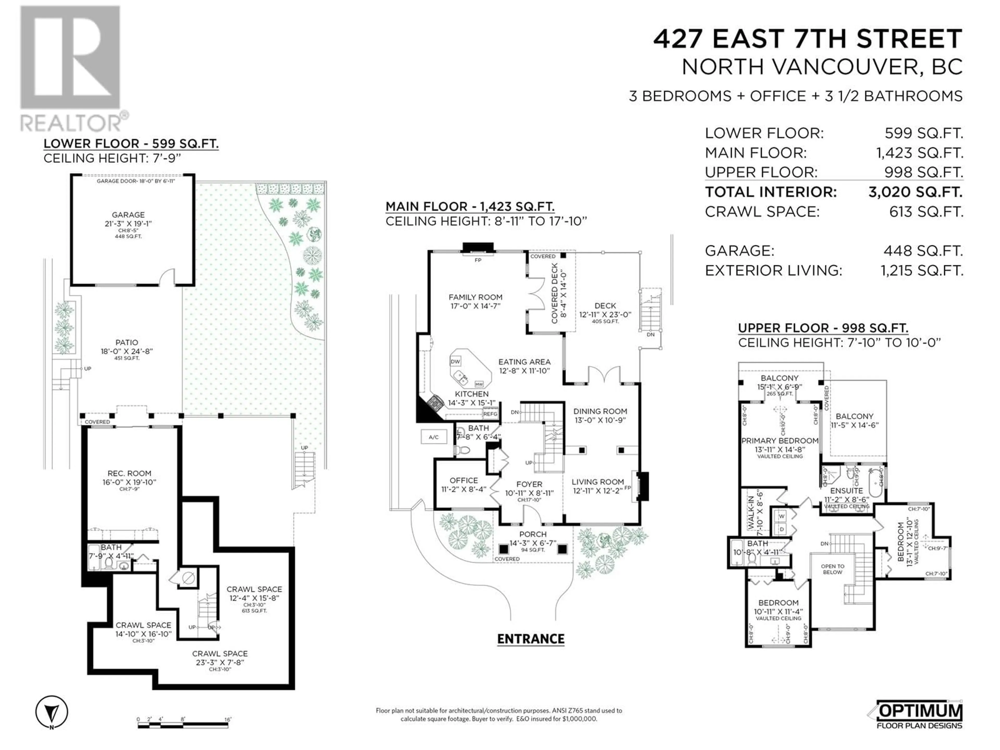 Floor plan for 427 E 7TH STREET, North Vancouver British Columbia V7L1S1