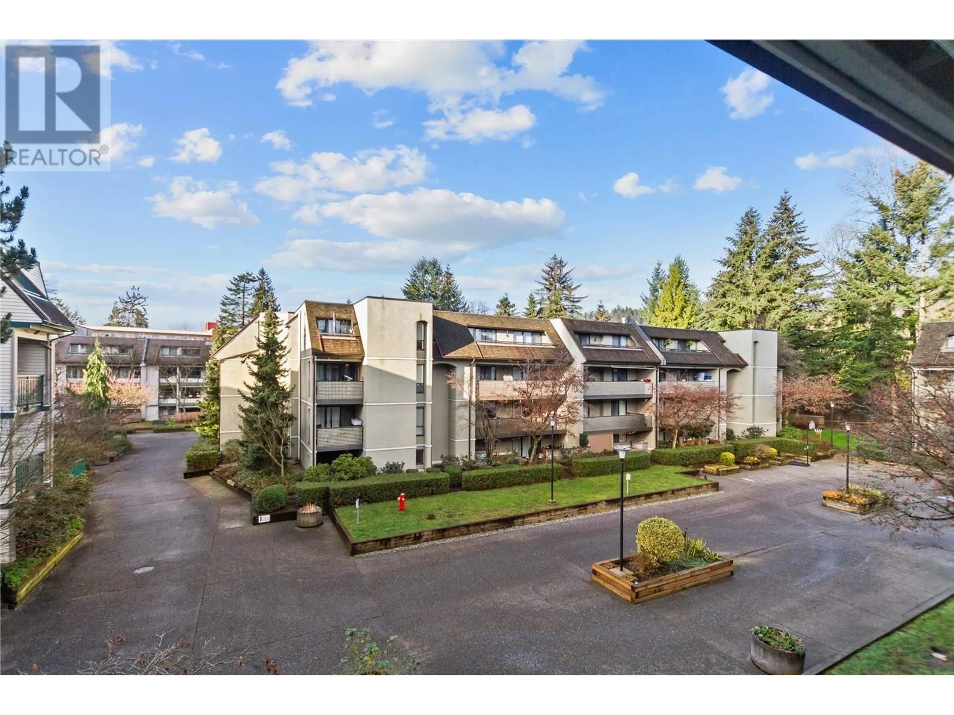 A pic from outside/outdoor area/front of a property/back of a property/a pic from drone, mountain view for 312 1210 PACIFIC STREET, Coquitlam British Columbia V3B6K3