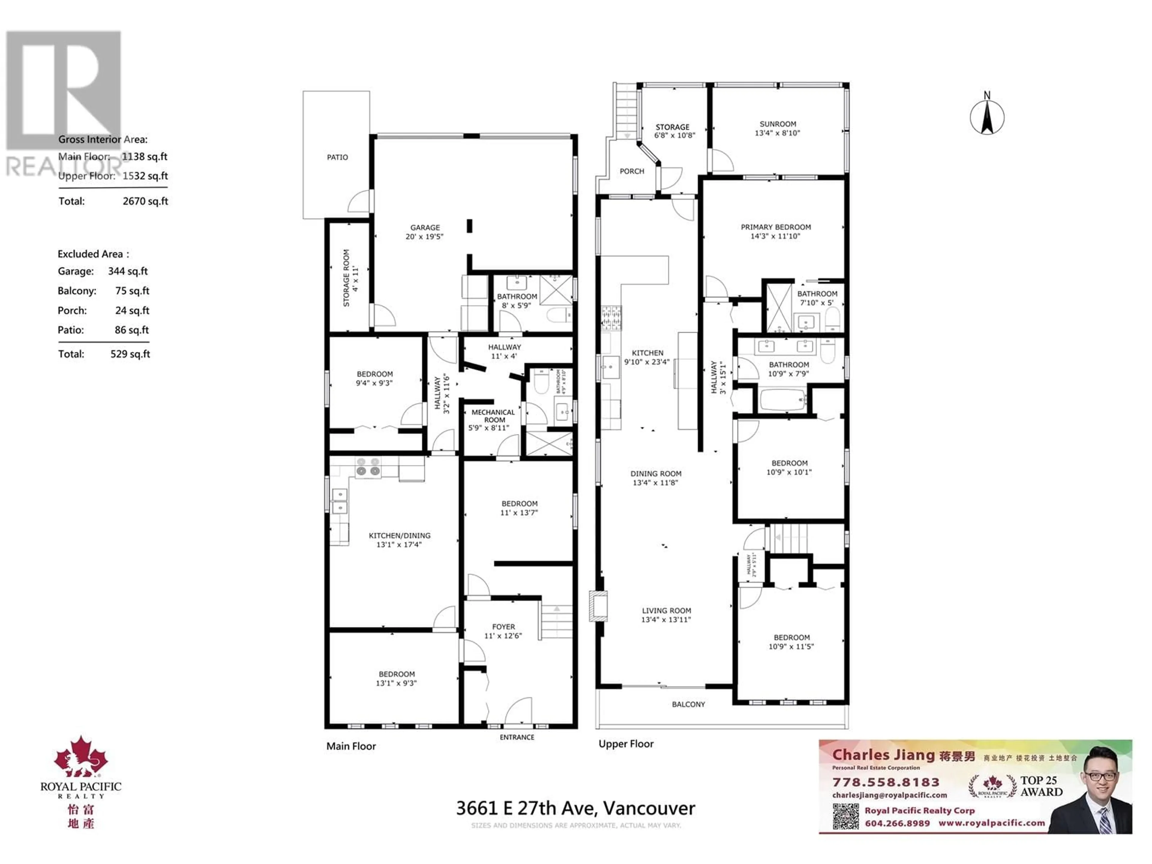 Floor plan for 3661 27TH AVENUE, Vancouver British Columbia V5R1R3