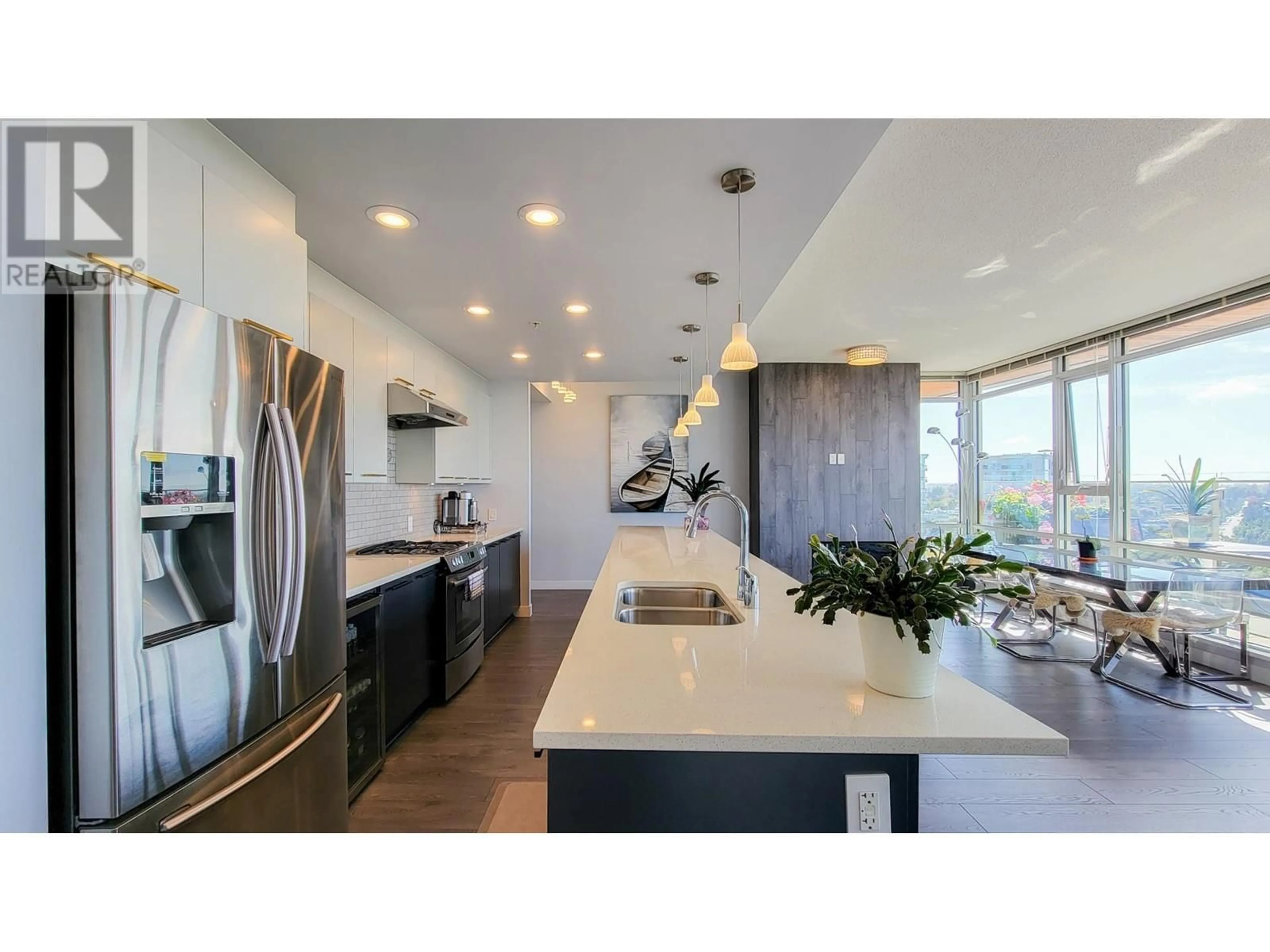 Contemporary kitchen, ceramic/tile floor for 1803 8333 ANDERSON ROAD, Richmond British Columbia V6Y0E2