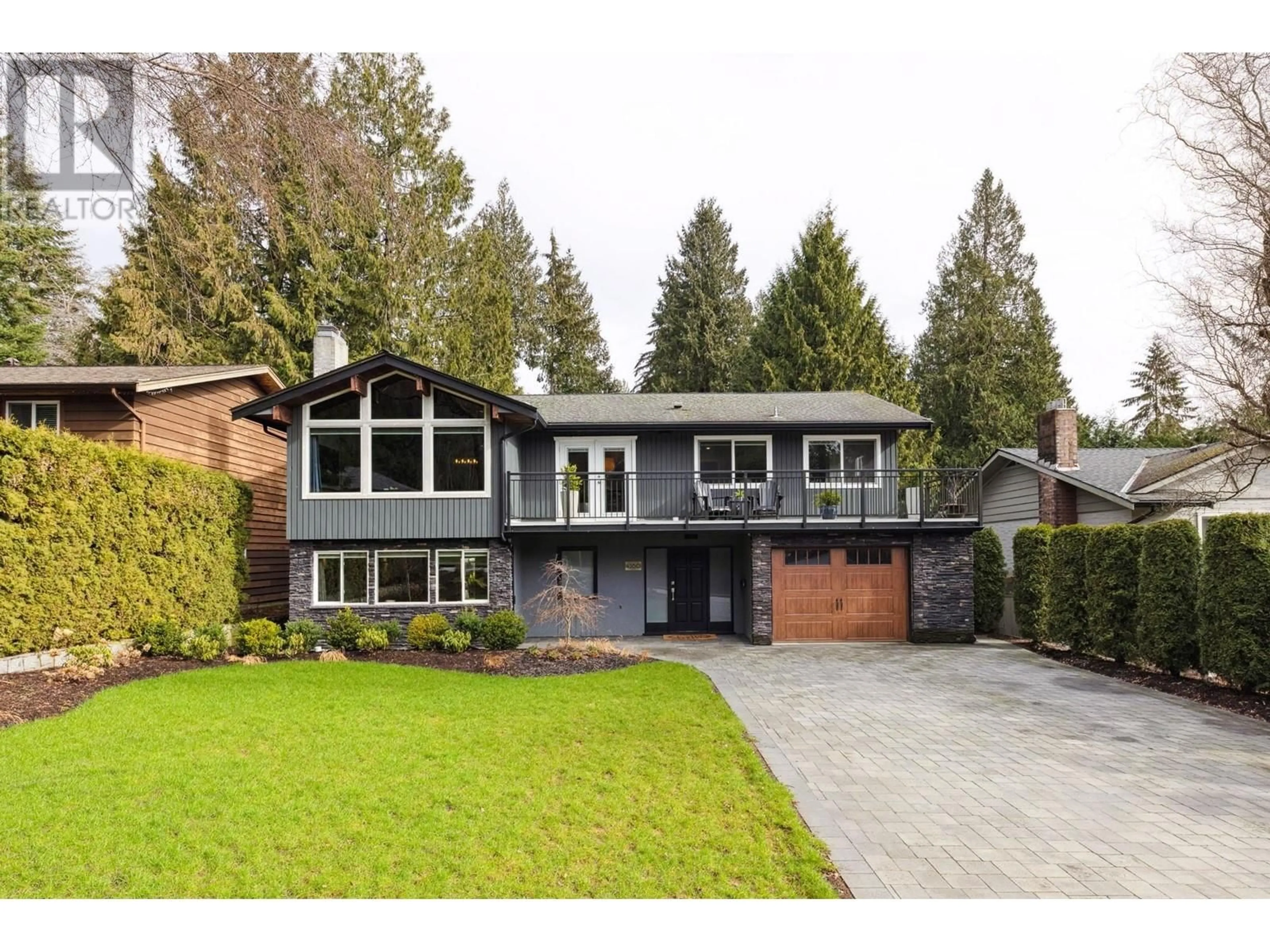 Home with brick exterior material, street for 4360 NOTTINGHAM ROAD, North Vancouver British Columbia V7K2N2