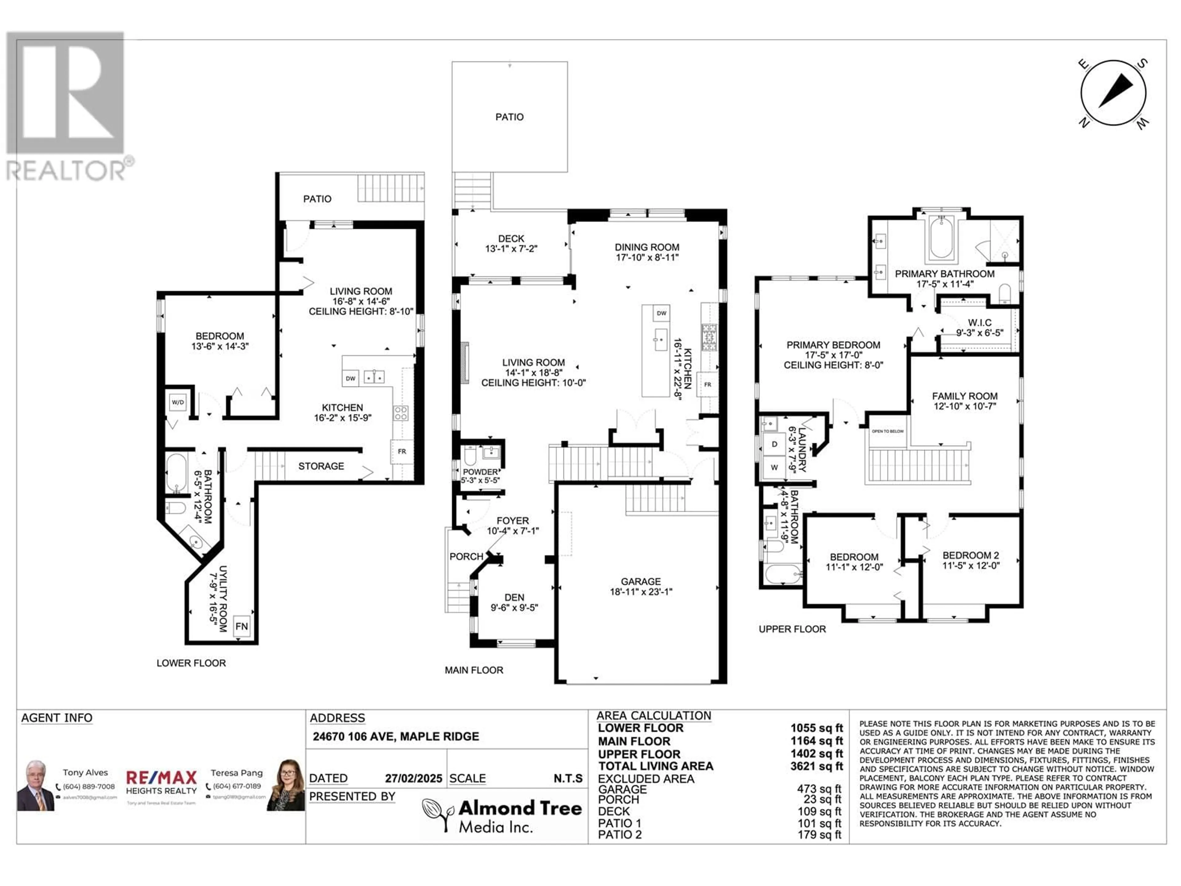 Floor plan for 24670 106 AVENUE, Maple Ridge British Columbia V2W0A2