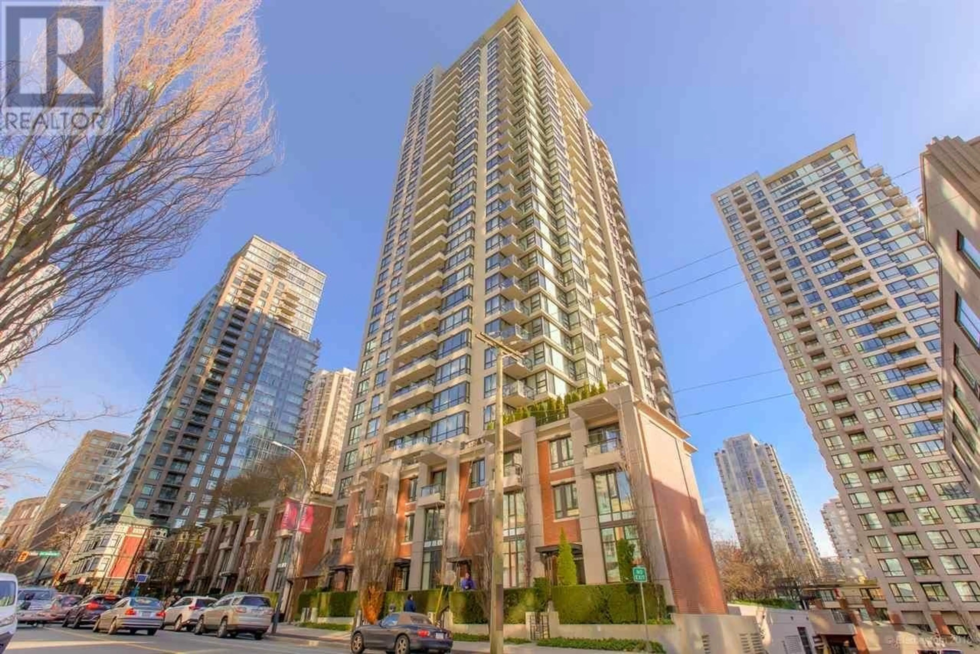 Patio, city buildings view from balcony for 310 928 HOMER STREET, Vancouver British Columbia V6B1T7