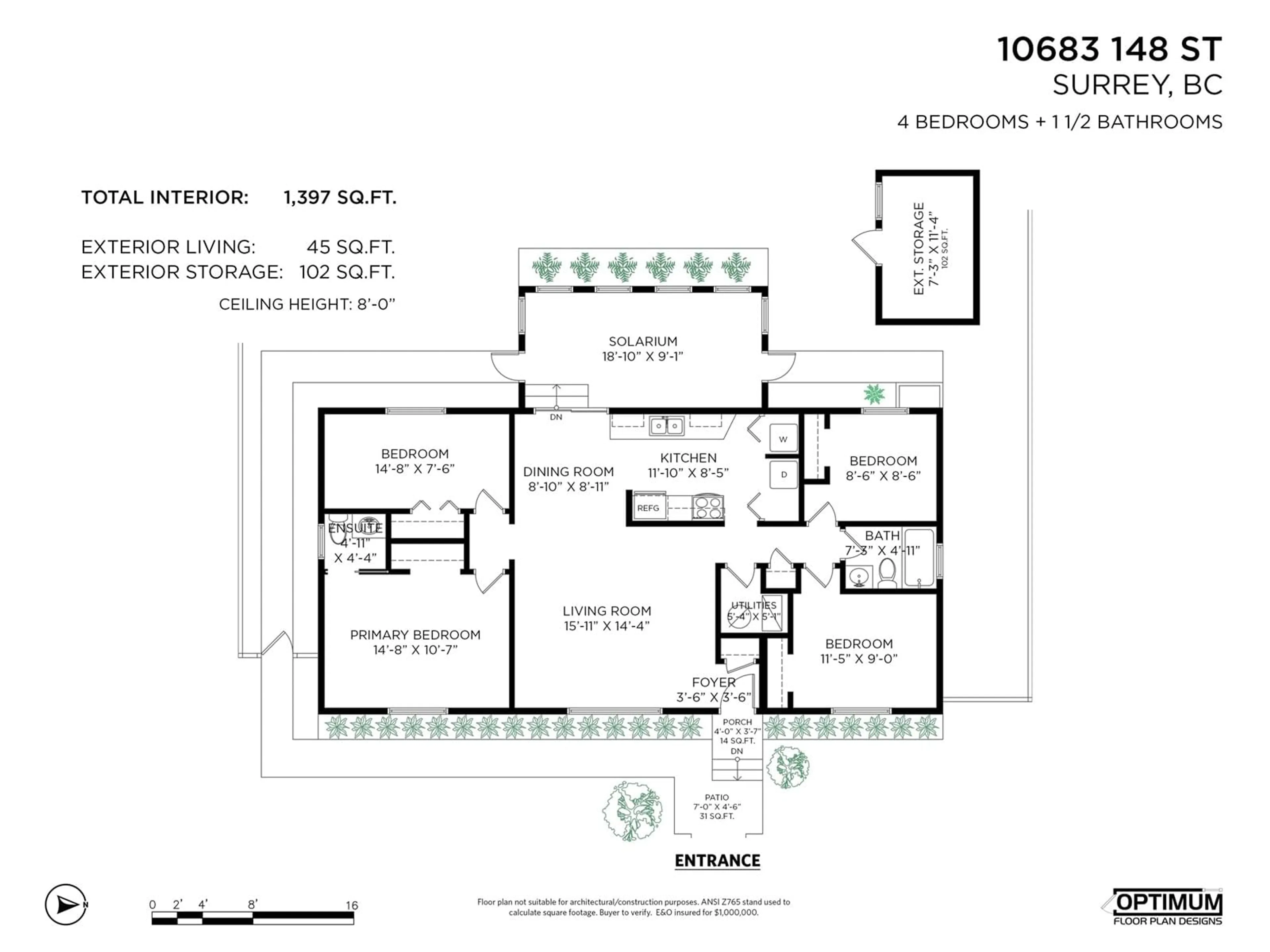 Floor plan for 10683 148 STREET, Surrey British Columbia V3R3X9