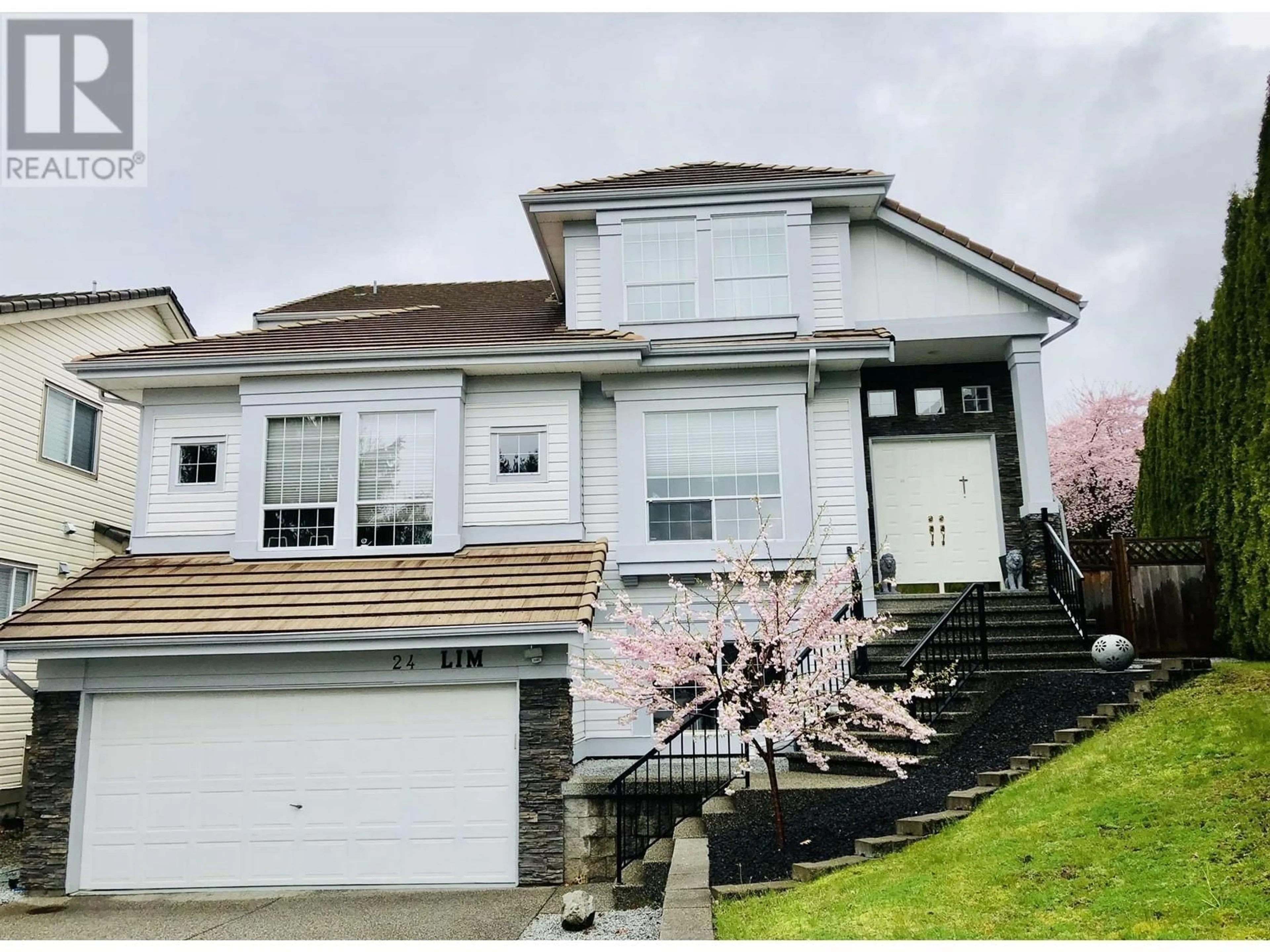 Home with vinyl exterior material, street for 24 BALSAM PLACE, Port Moody British Columbia V3H5A6