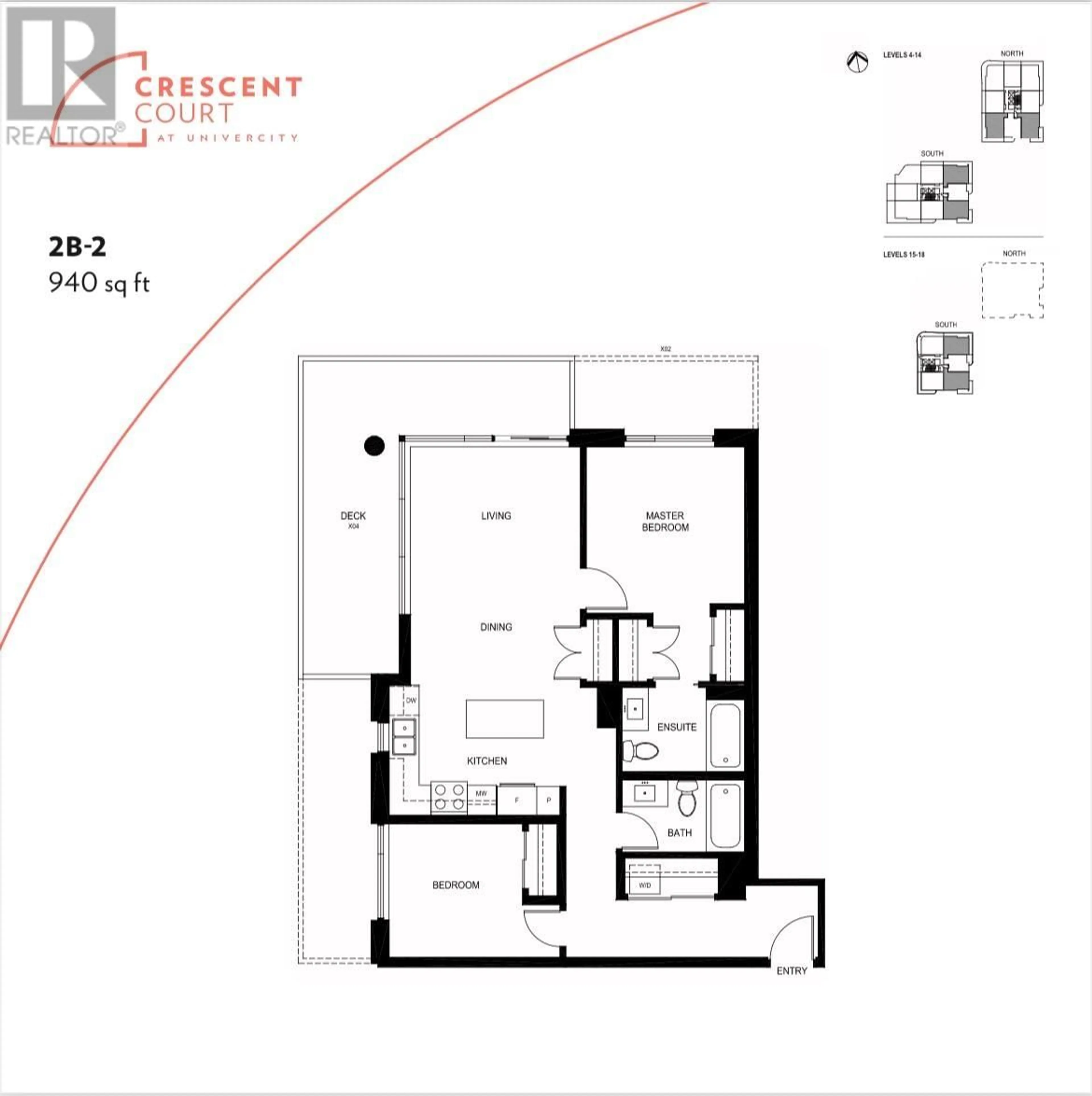 Floor plan for 1304 - 8761 UNIVERSITY CRESCENT, Burnaby British Columbia V5A4Y8