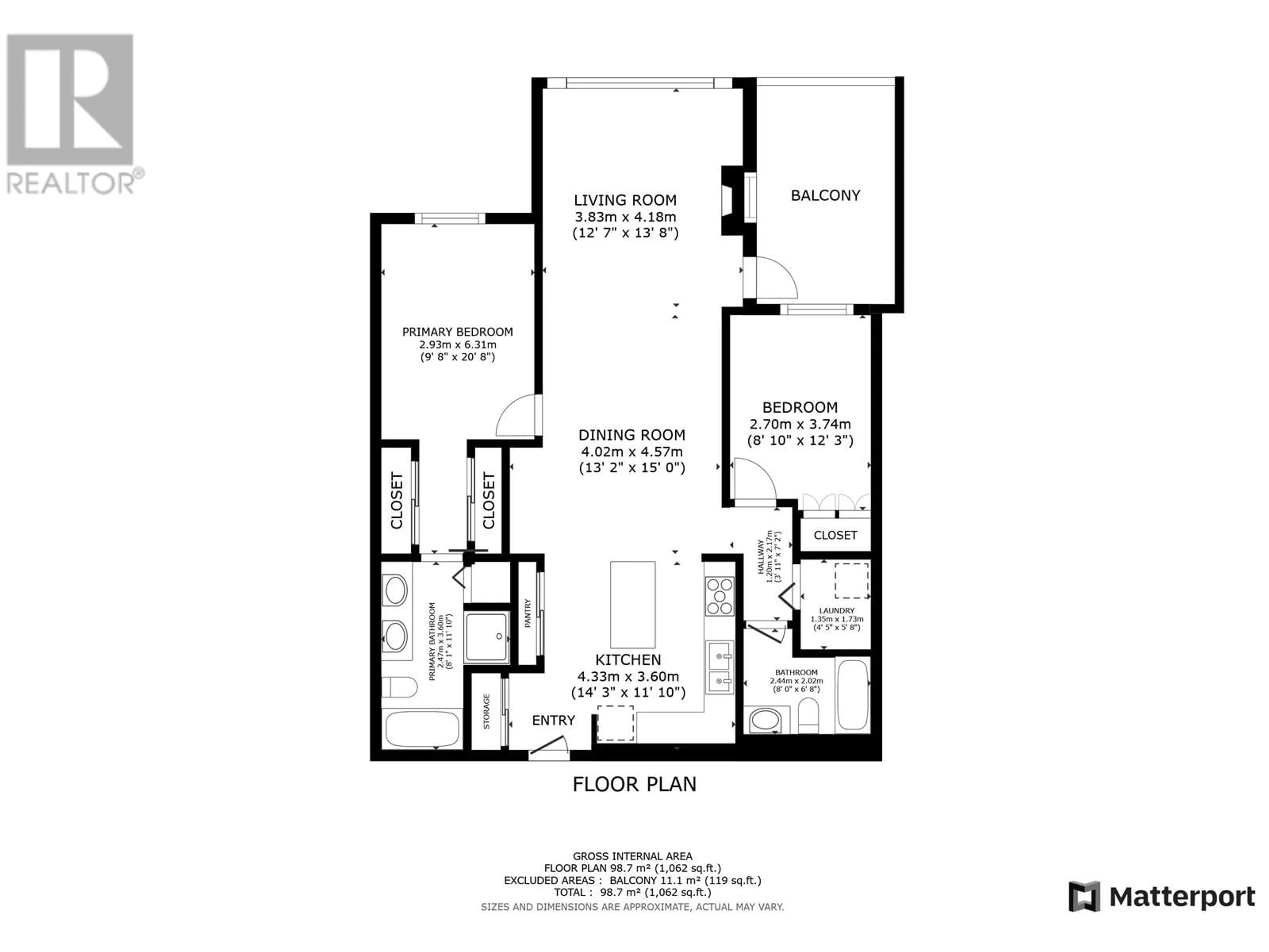 Floor plan for 222 19677 MEADOW GARDENS WAY, Pitt Meadows British Columbia V3Y0A2