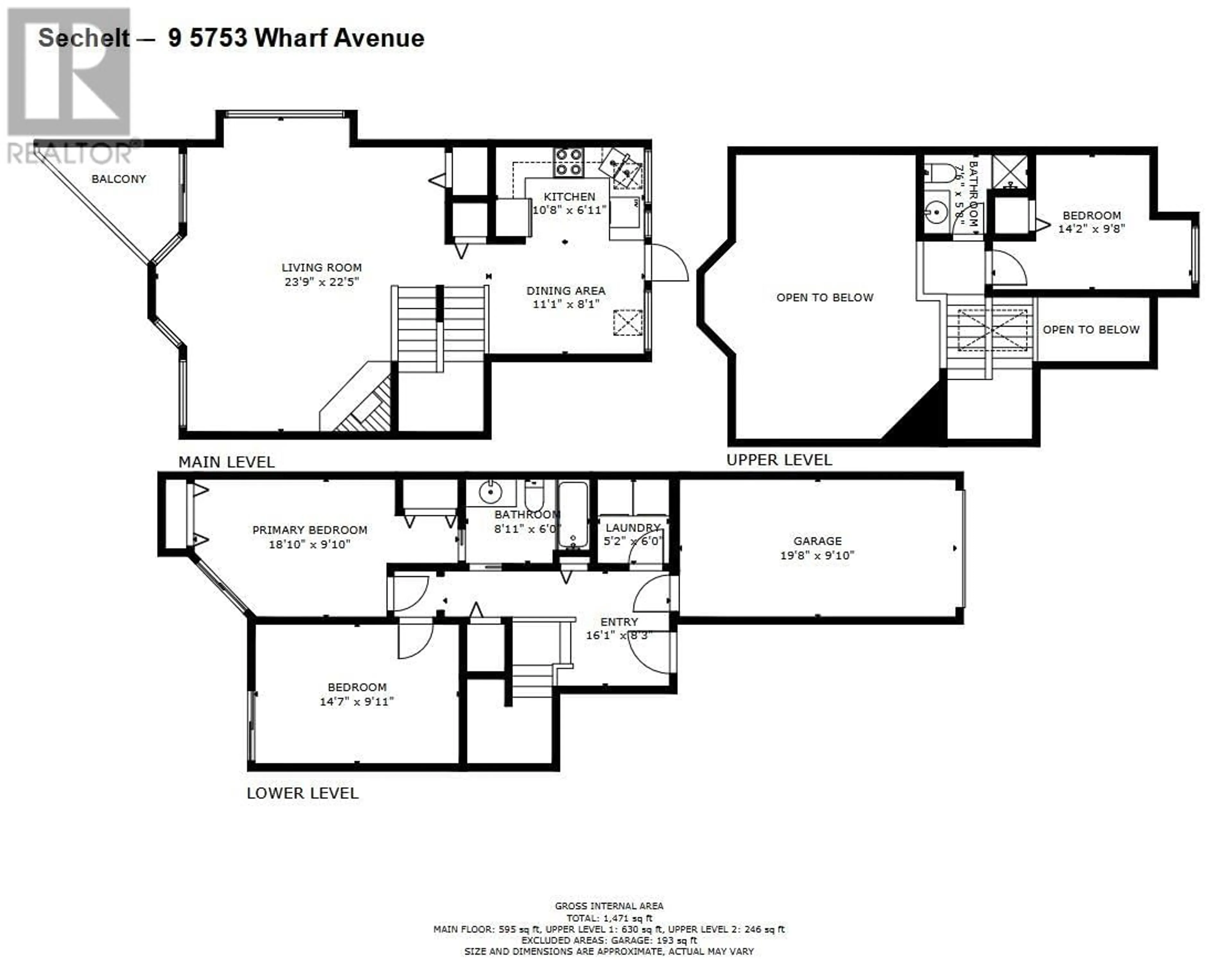 Floor plan for 9 - 5753 WHARF AVENUE, Sechelt British Columbia V7Z0H5