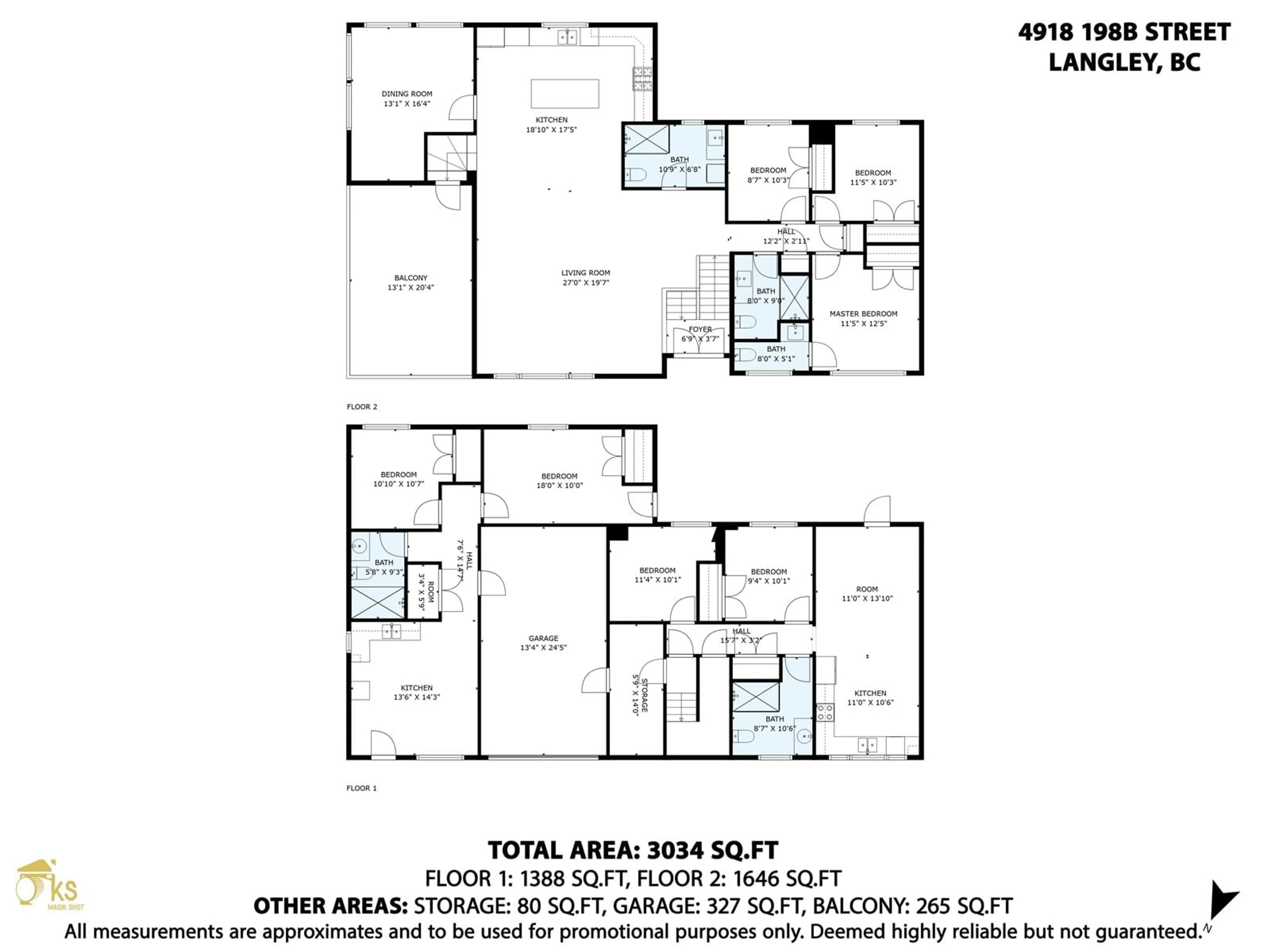 Floor plan for 4918 198B STREET, Langley British Columbia V3A6L4