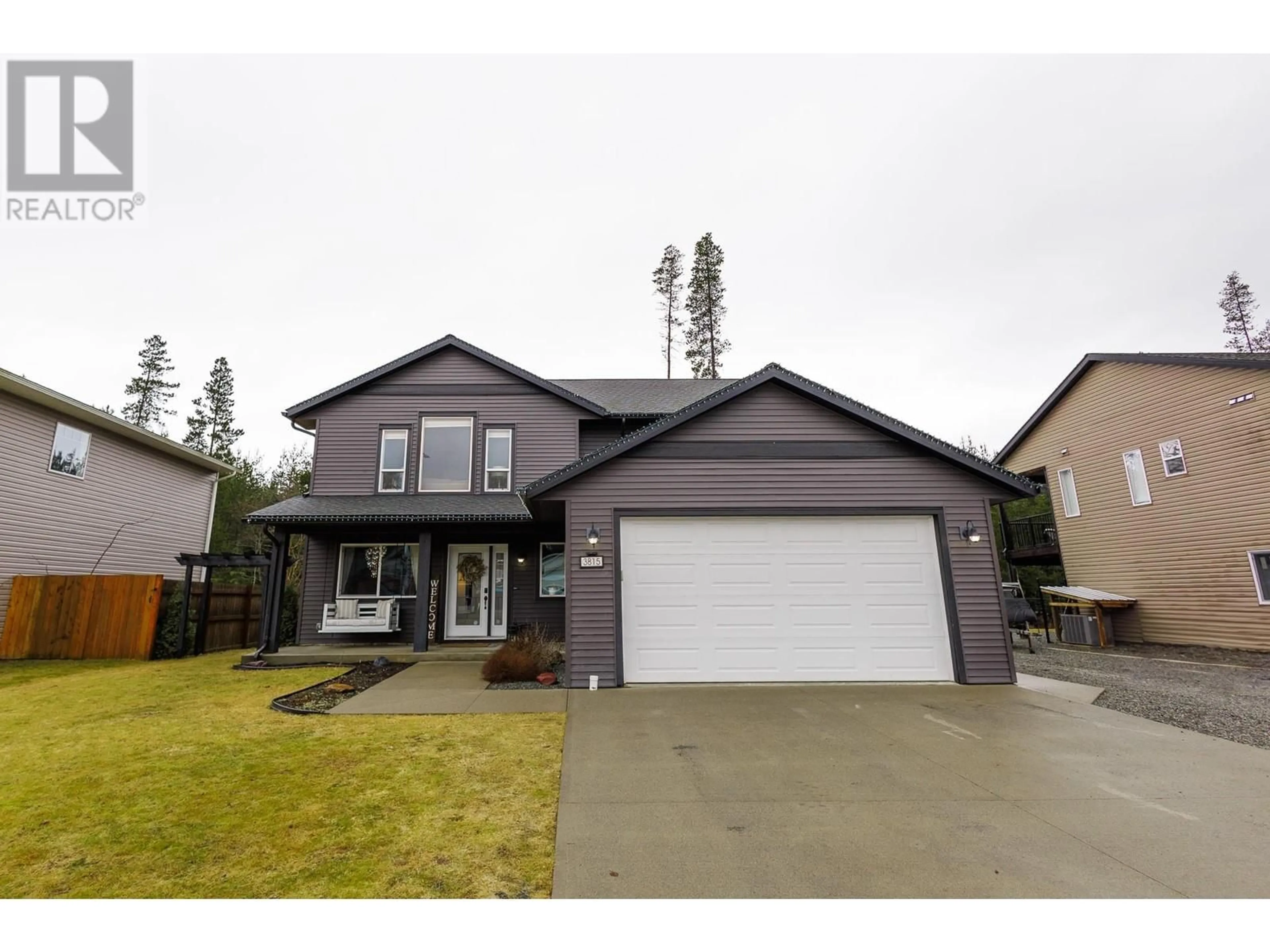 Home with vinyl exterior material, street for 3815 CORY DRIVE, Terrace British Columbia V8G0J4