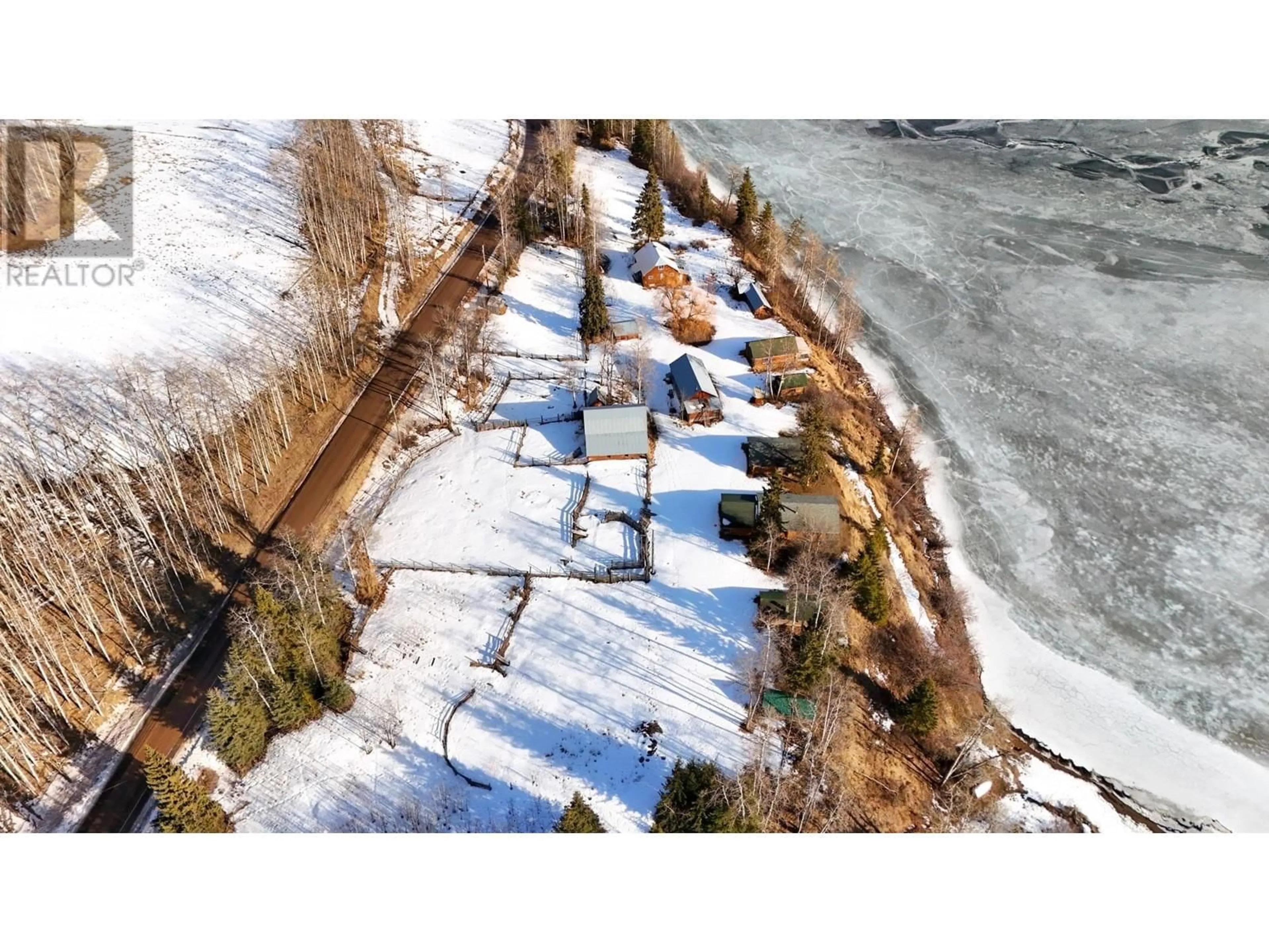 A pic from outside/outdoor area/front of a property/back of a property/a pic from drone, street for 38351 COLLEYMOUNT ROAD, Burns Lake British Columbia V0J1E2