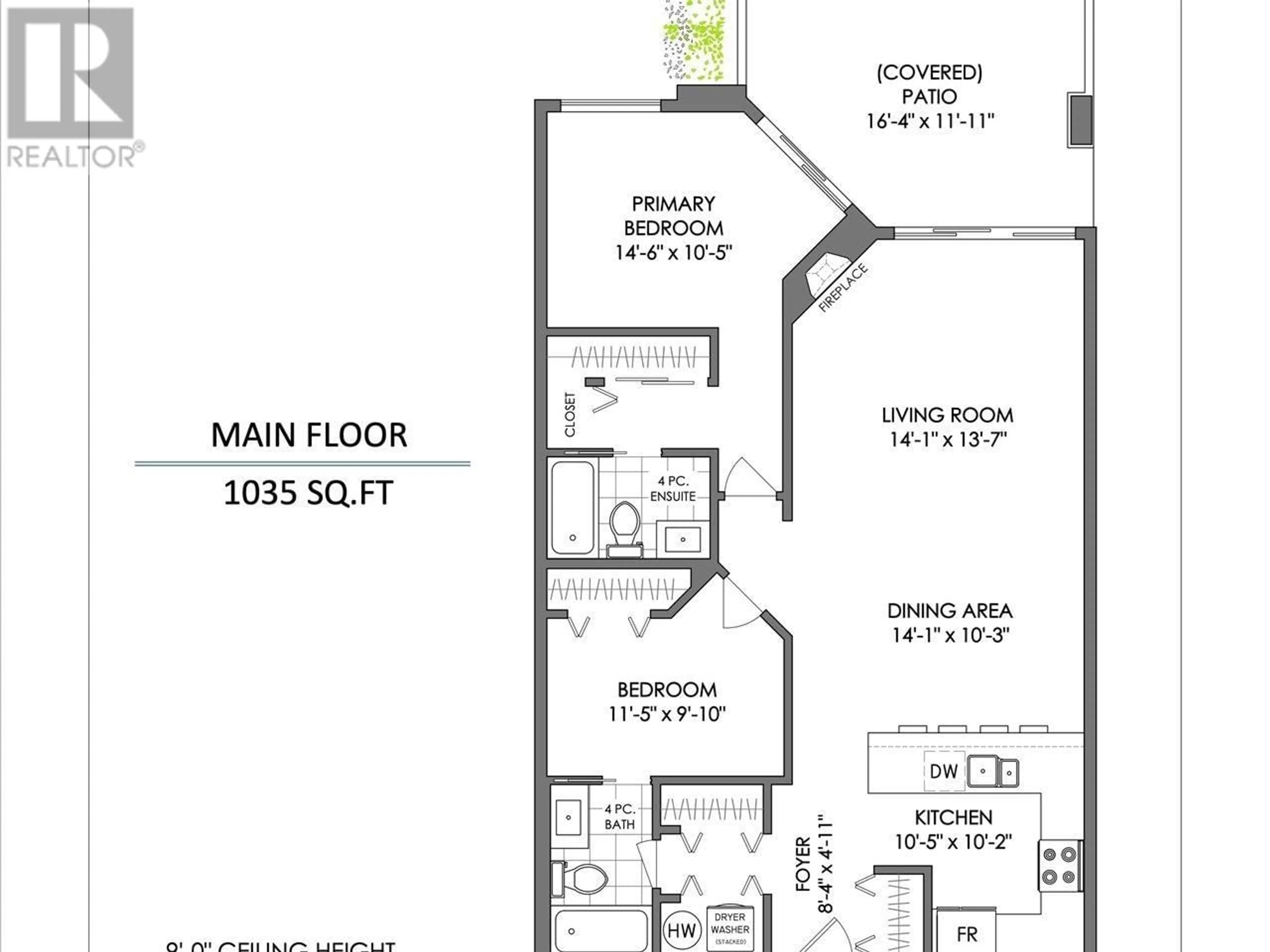 Floor plan for 107 - 2109 ROWLAND STREET, Port Coquitlam British Columbia V3C6J4