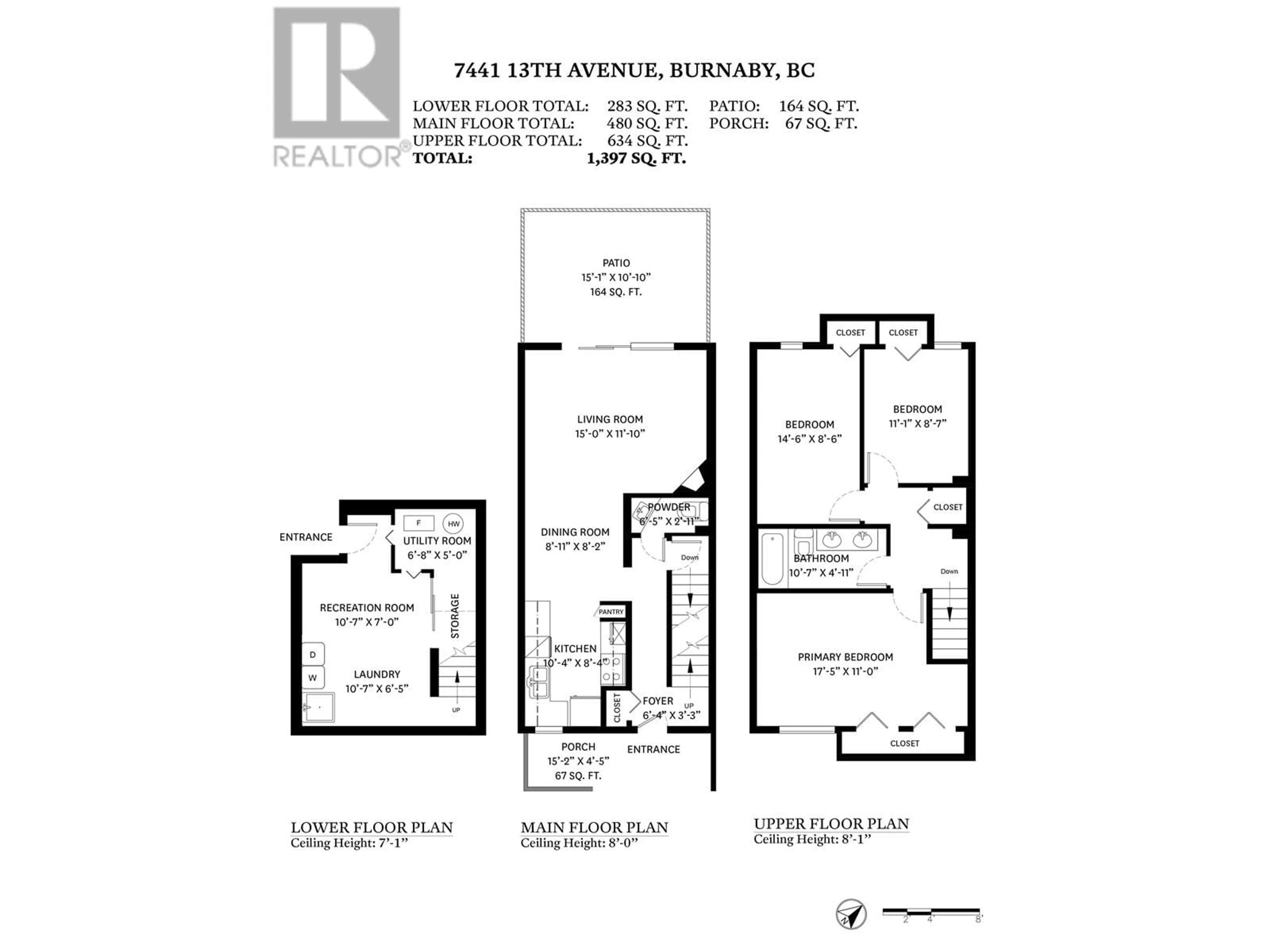 Floor plan for 7441 13TH AVENUE, Burnaby British Columbia V3N2E2