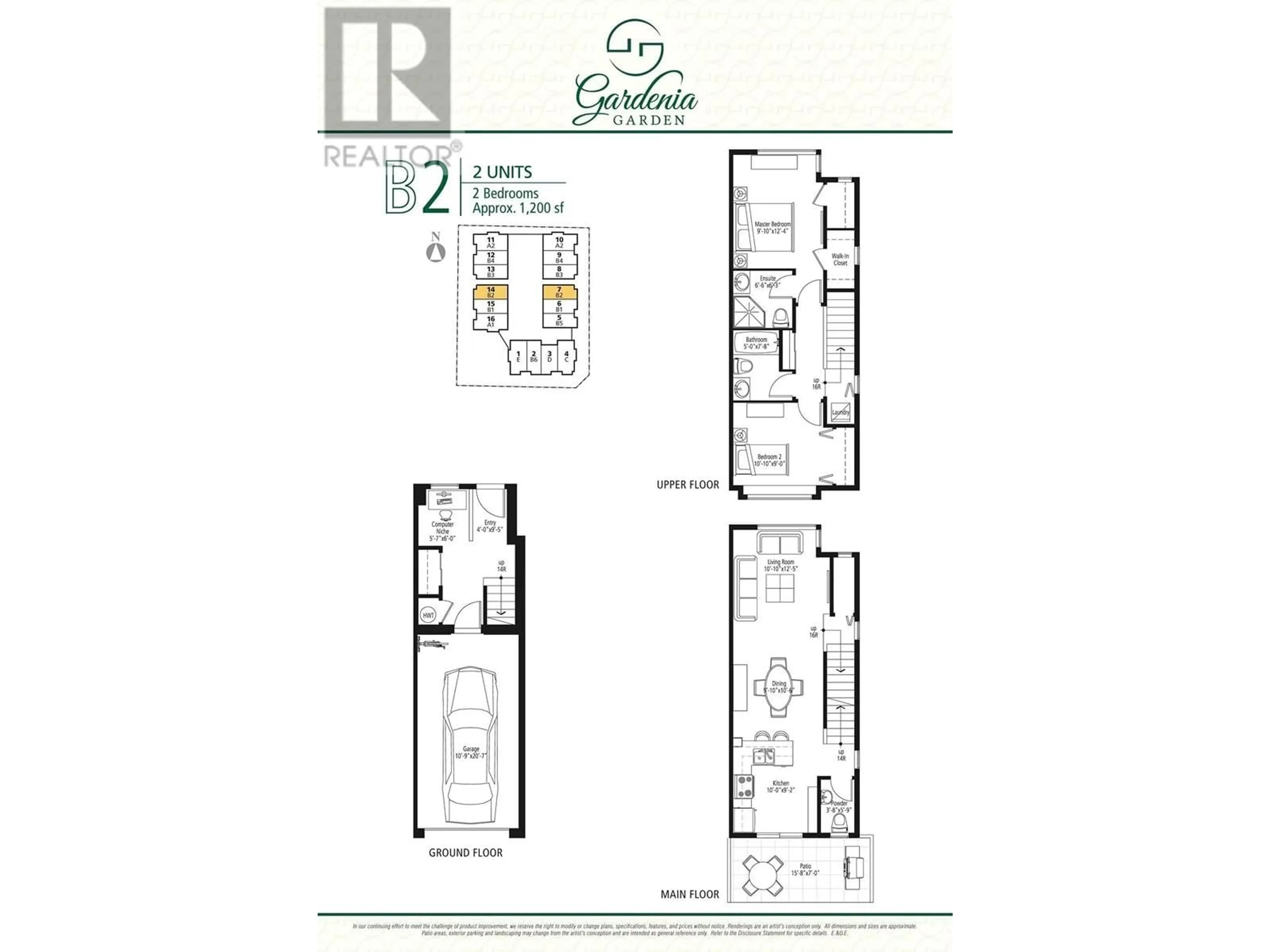 Floor plan for 14 8377 JONES ROAD, Richmond British Columbia V6Y1L5