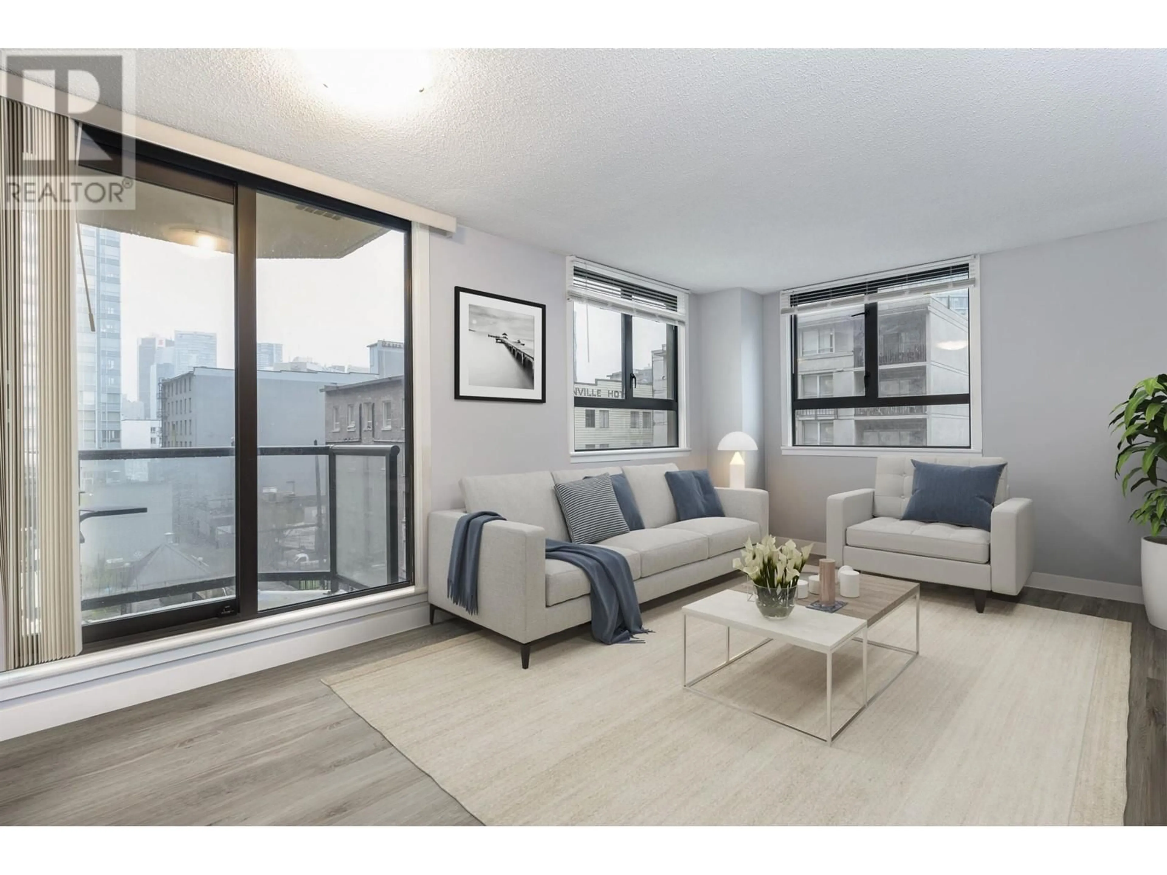 Living room with furniture, unknown for 408 - 789 DRAKE STREET, Vancouver British Columbia V6Z2N7