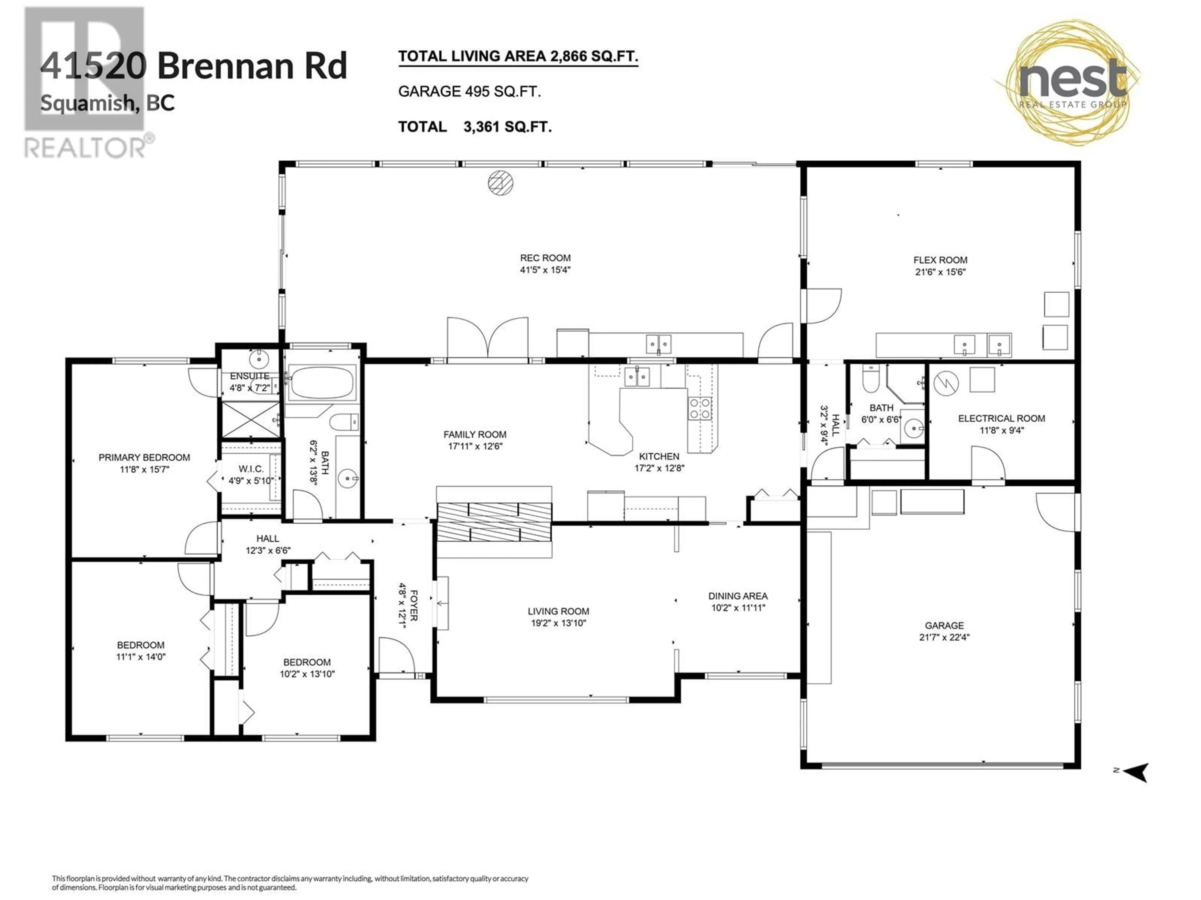 Floor plan for 41520 BRENNAN ROAD, Squamish British Columbia V0N3G0