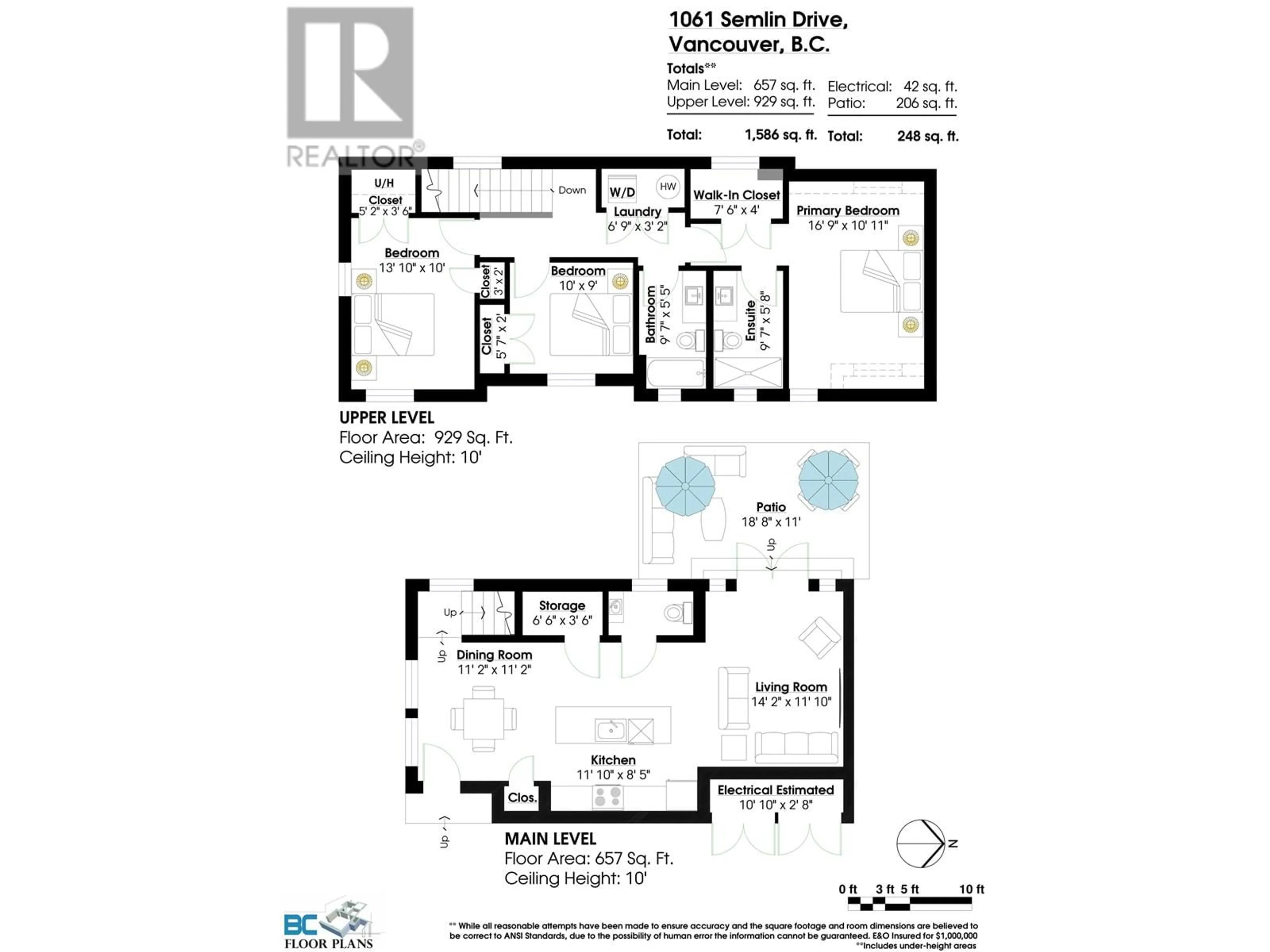 Floor plan for 1061 SEMLIN DRIVE, Vancouver British Columbia V5L2N6