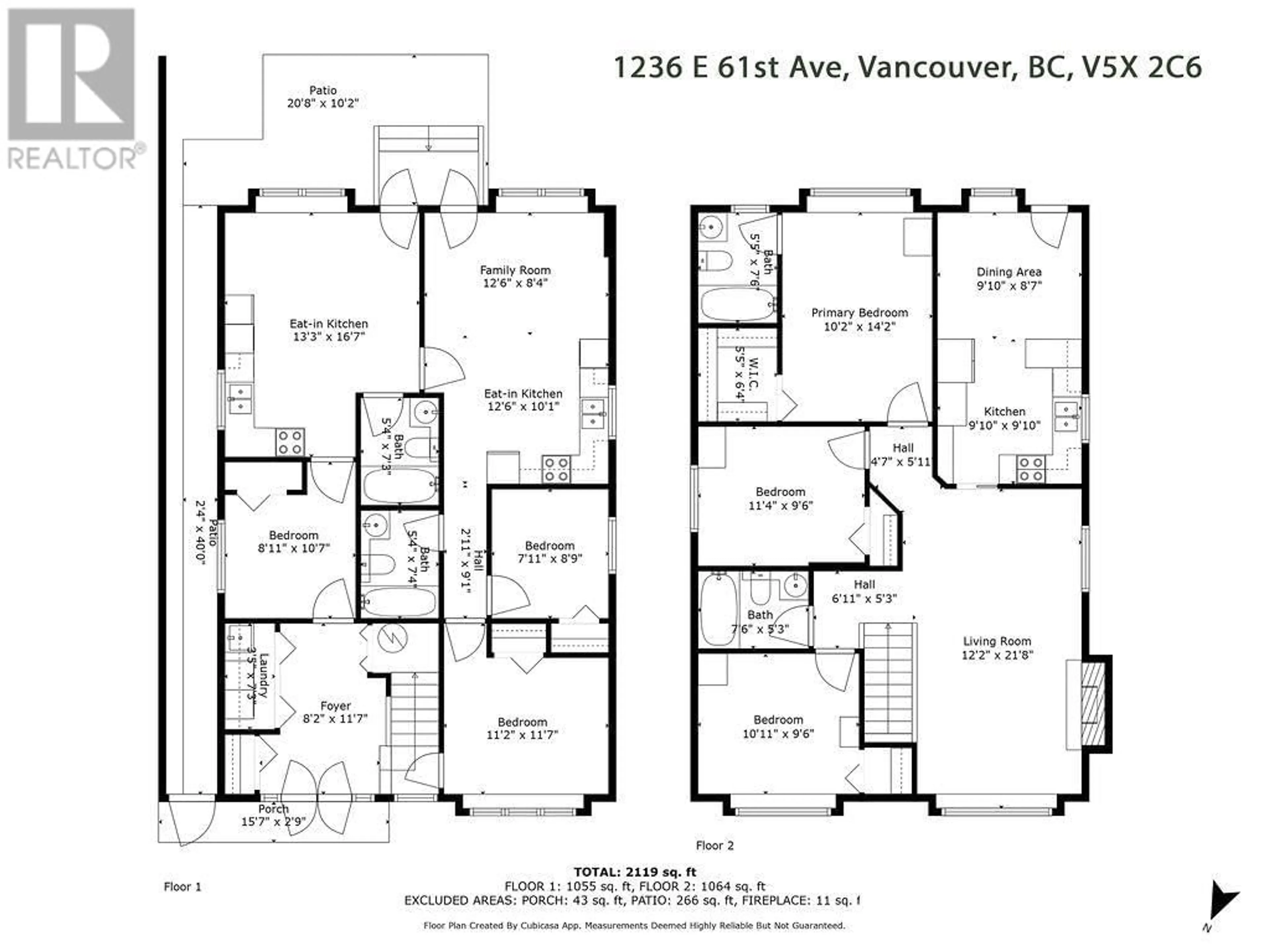 Floor plan for 1236 E 61ST AVENUE, Vancouver British Columbia V5X2C6