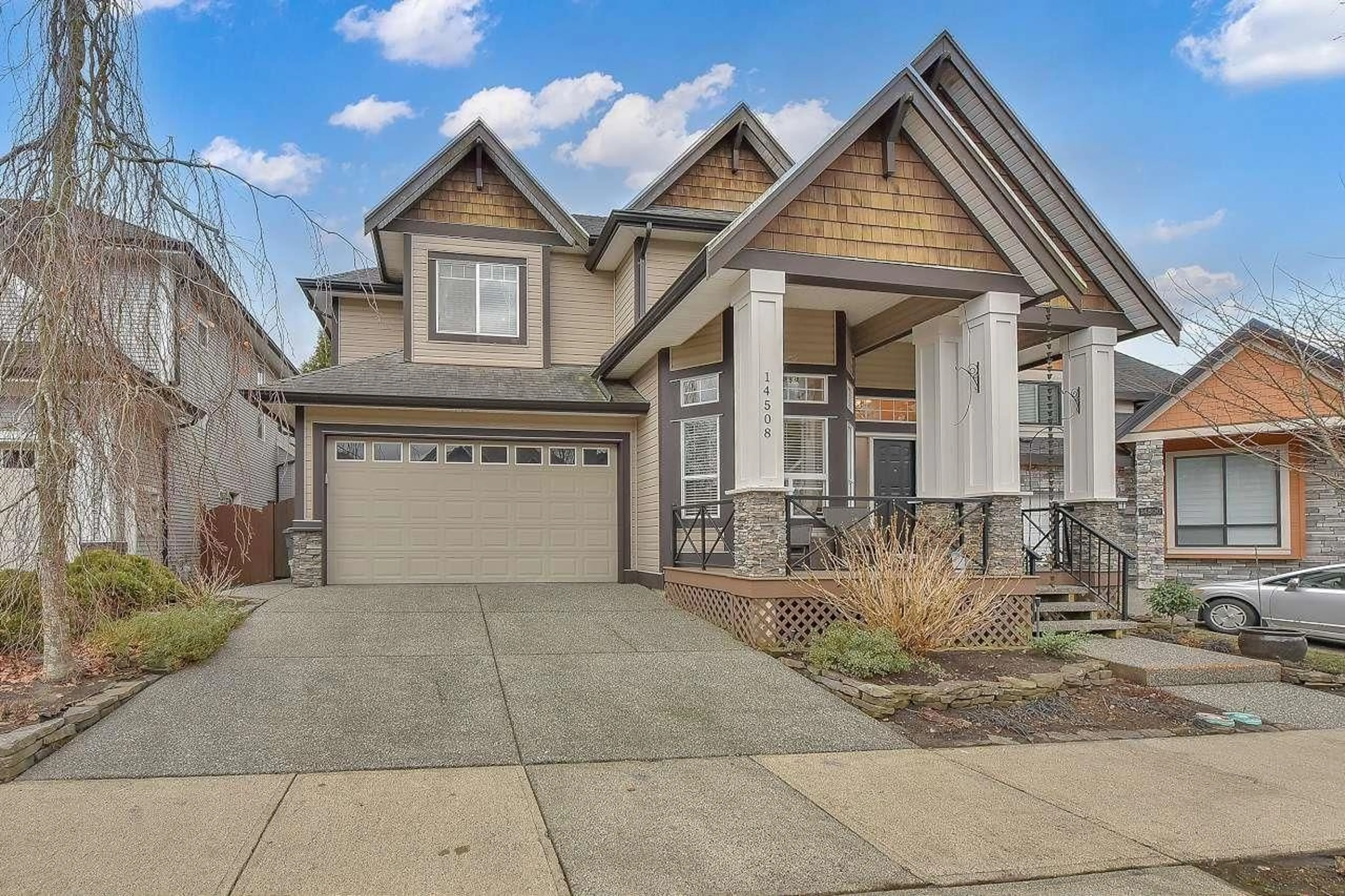 Home with vinyl exterior material, street for 14508 59A, Surrey British Columbia V3S7B5