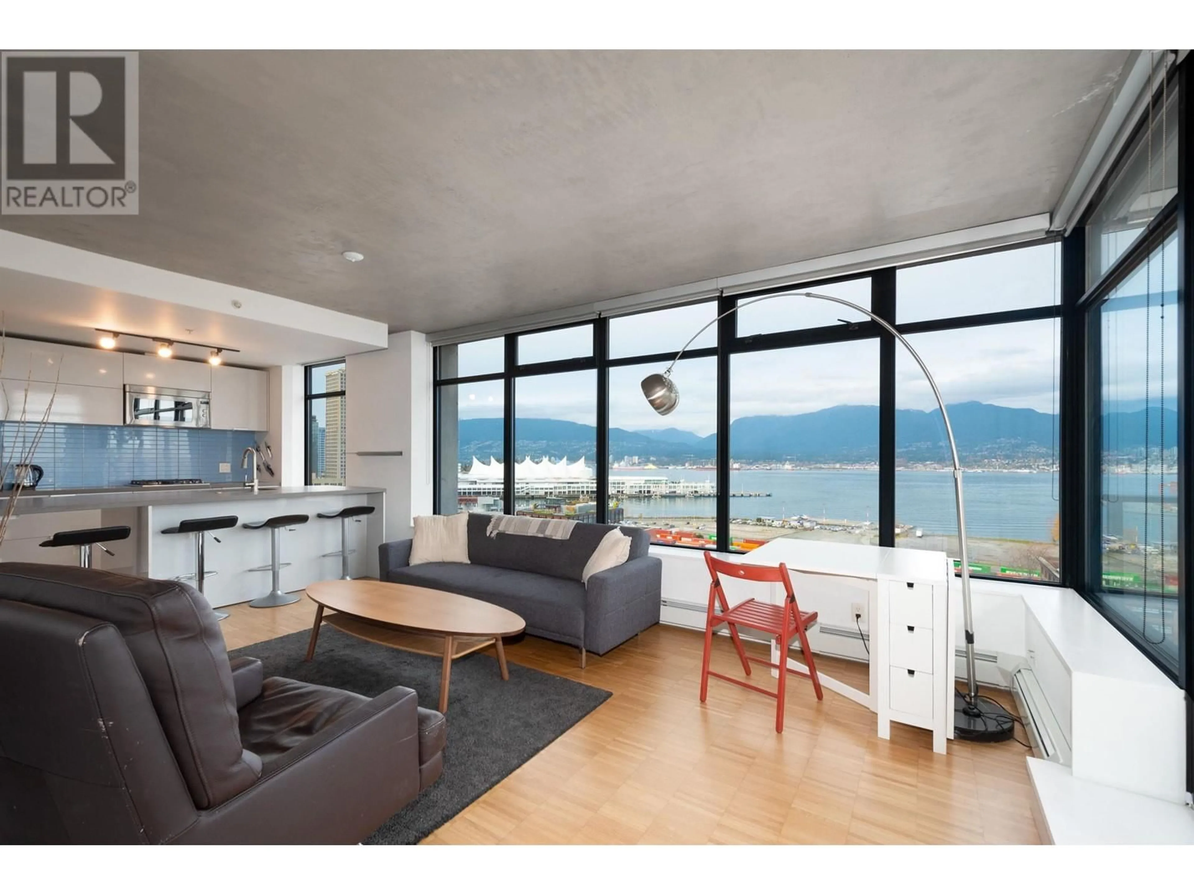 Living room with furniture, unknown for 1401 - 108 CORDOVA STREET, Vancouver British Columbia V6B0G5