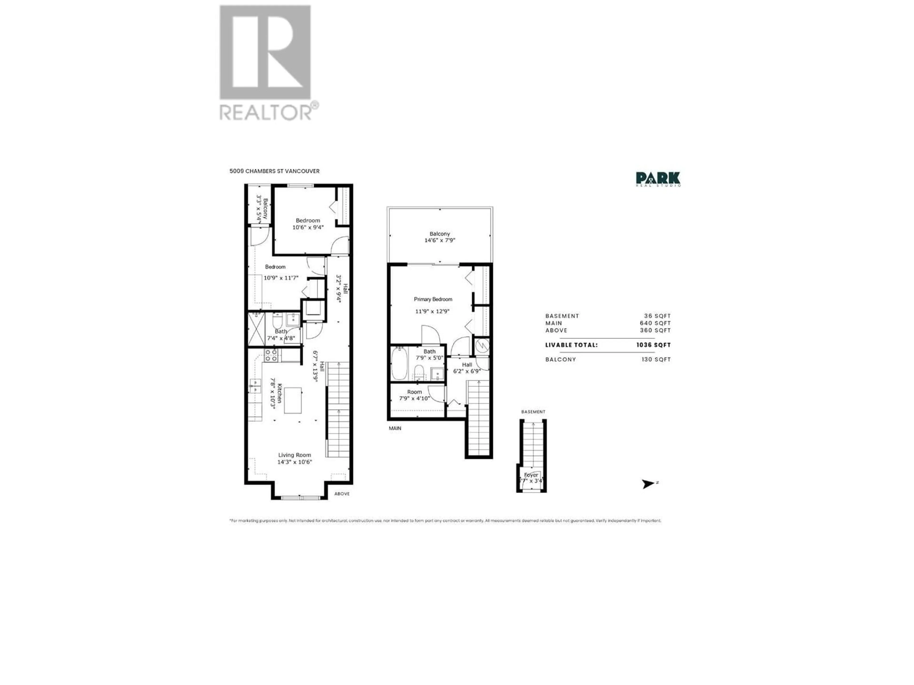 Floor plan for 5009 CHAMBERS STREET, Vancouver British Columbia V5R3L8