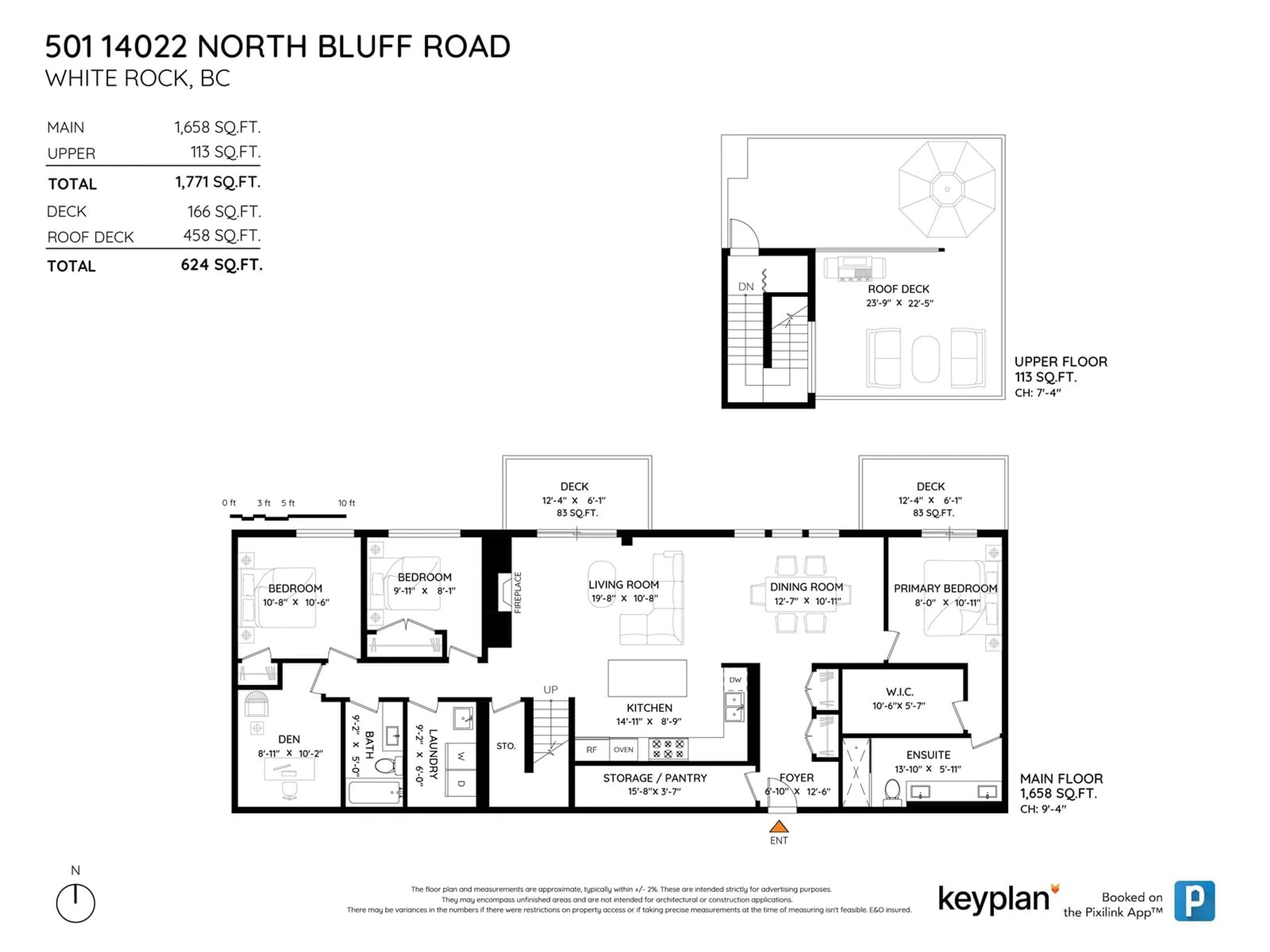 Floor plan for 501 - 14022 NORTH BLUFF, White Rock British Columbia V4B0B7