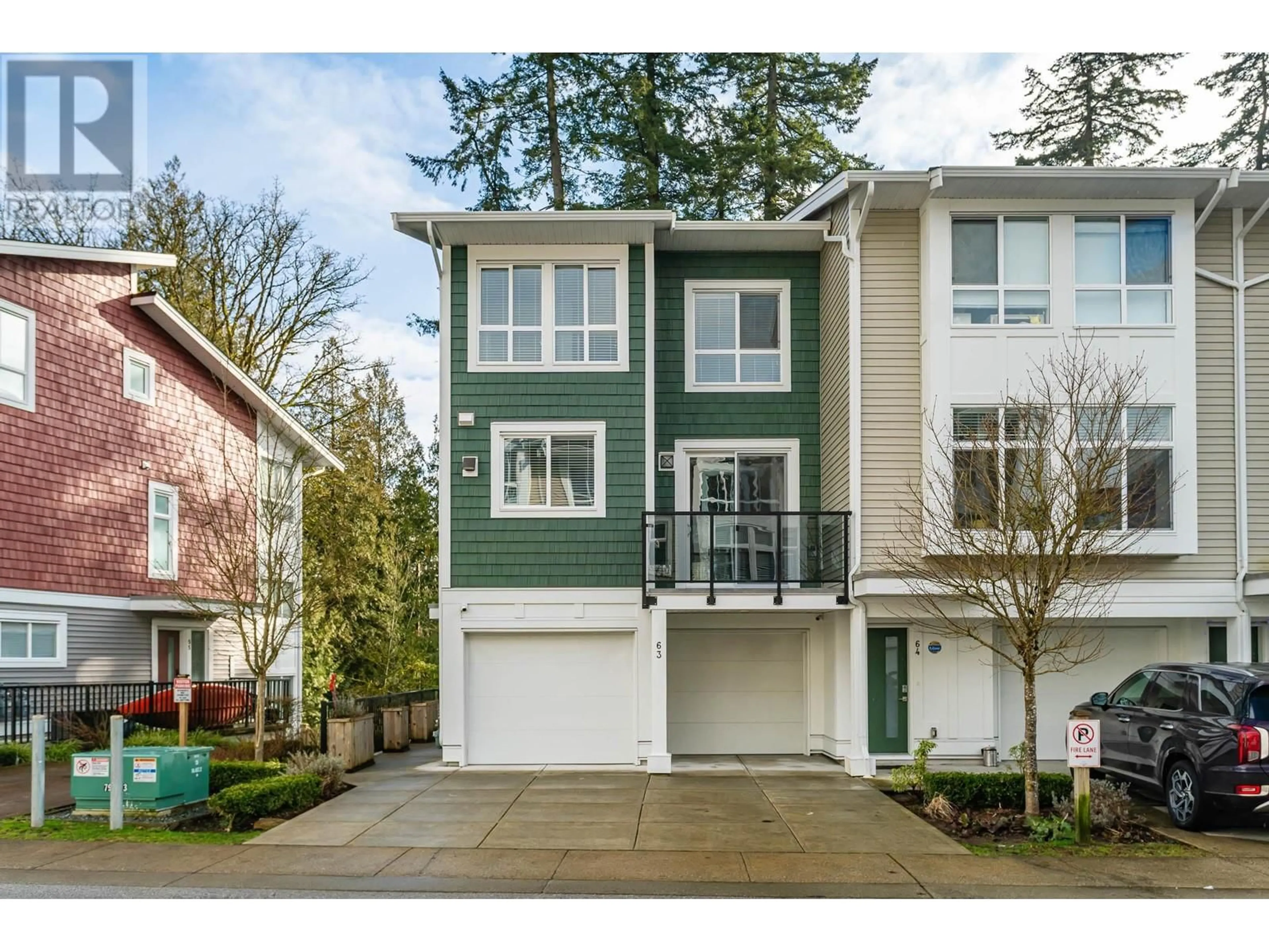 Home with vinyl exterior material, street for 63 - 24108 104 AVENUE, Maple Ridge British Columbia V2W0J5