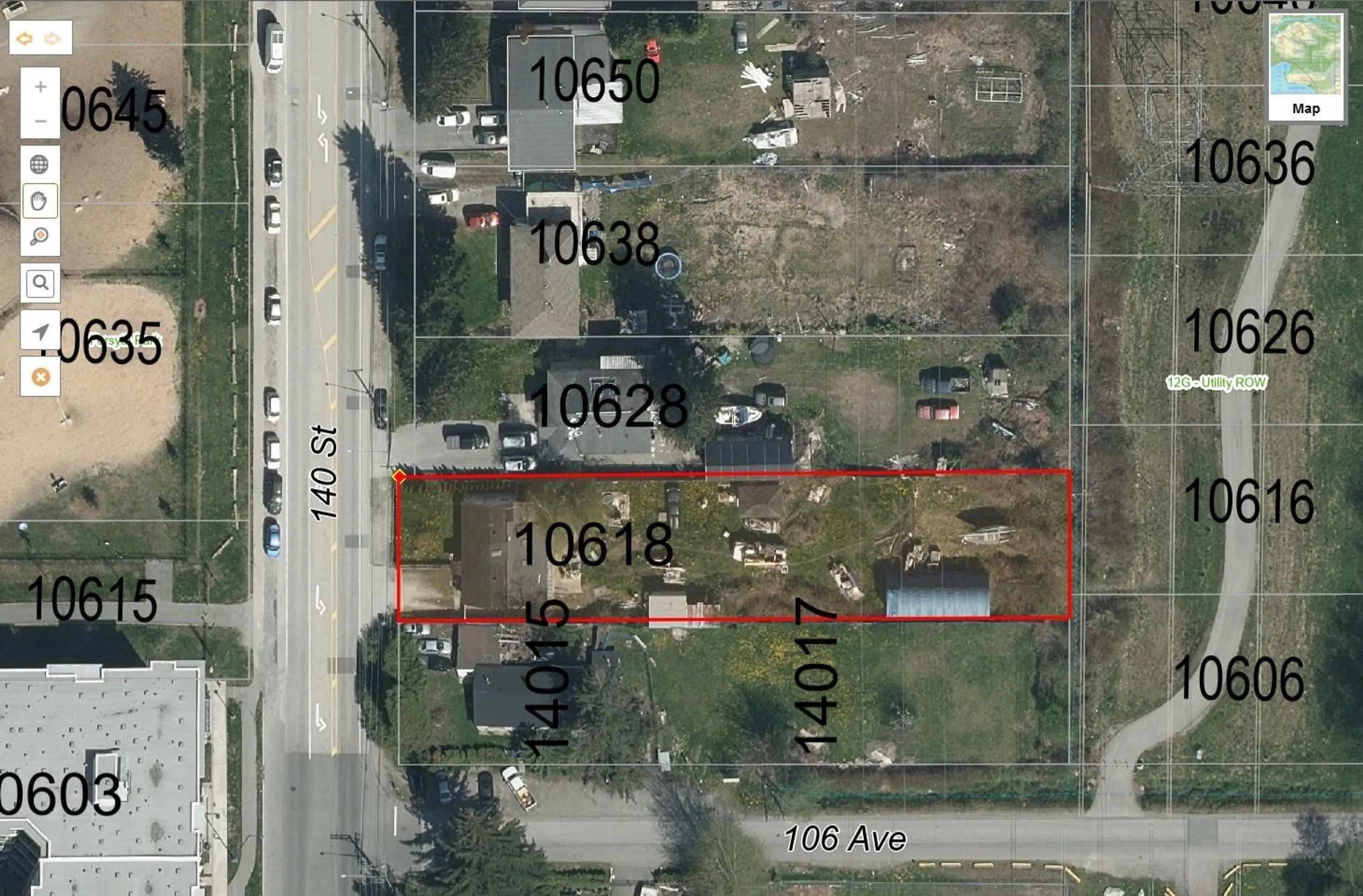 A pic from outside/outdoor area/front of a property/back of a property/a pic from drone, building for 10618 140, Surrey British Columbia V3T4N8