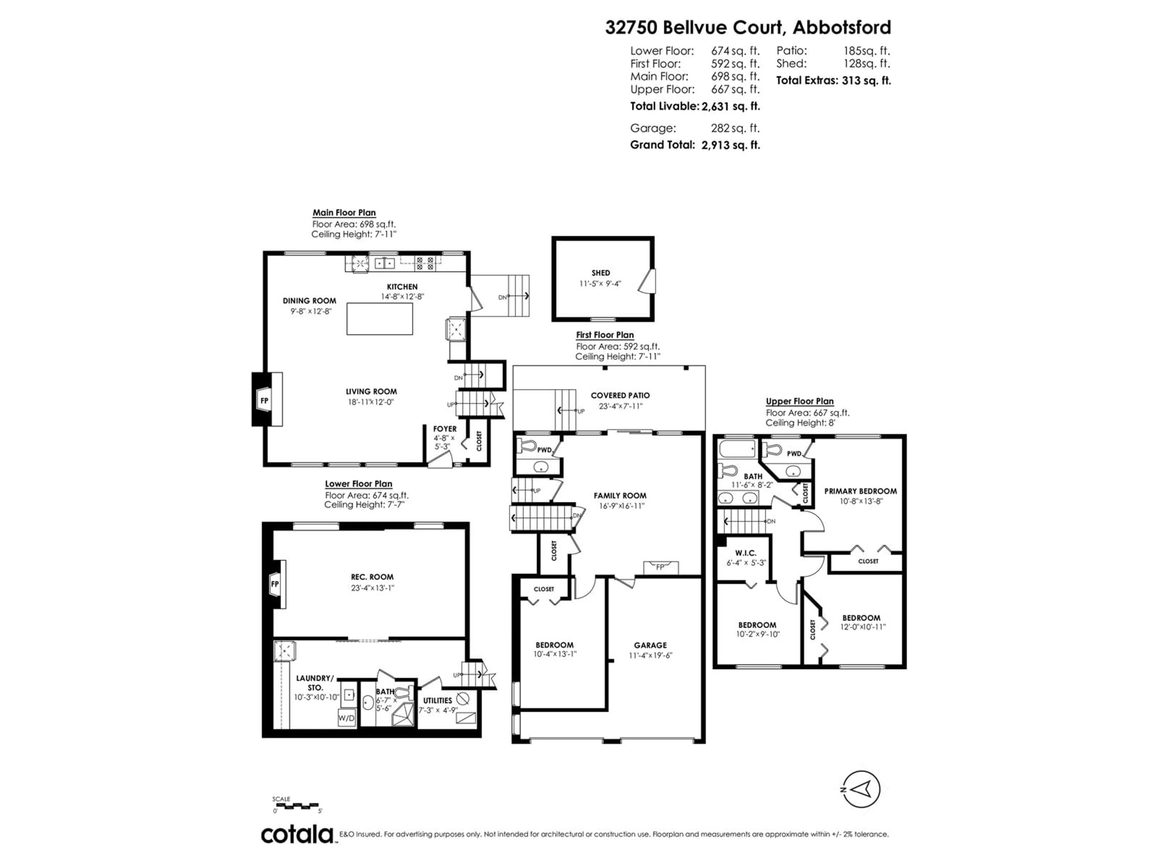 Floor plan for 32750 BELLVUE, Abbotsford British Columbia V2S5K3