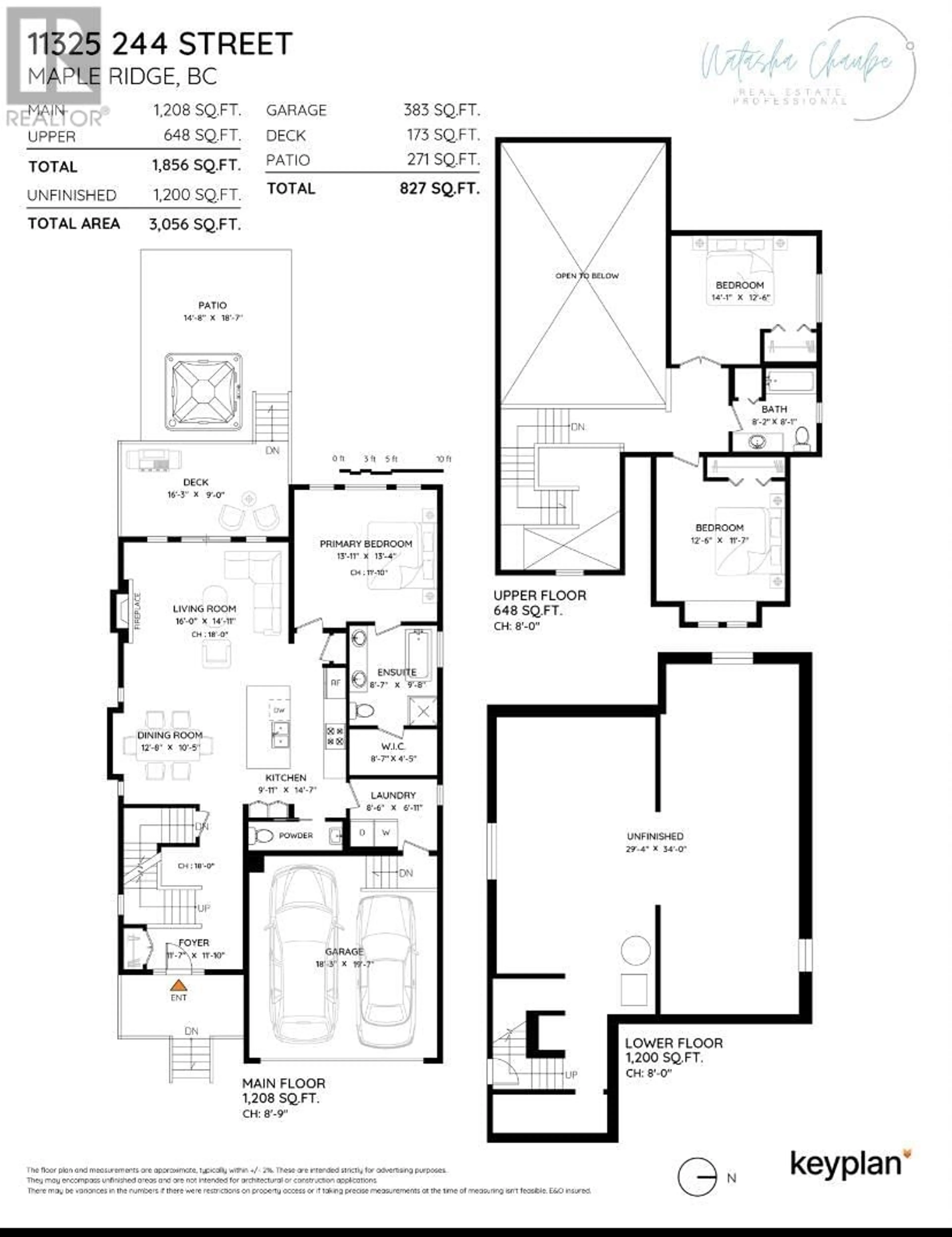 Floor plan for 11325 244 STREET, Maple Ridge British Columbia V2W0H4