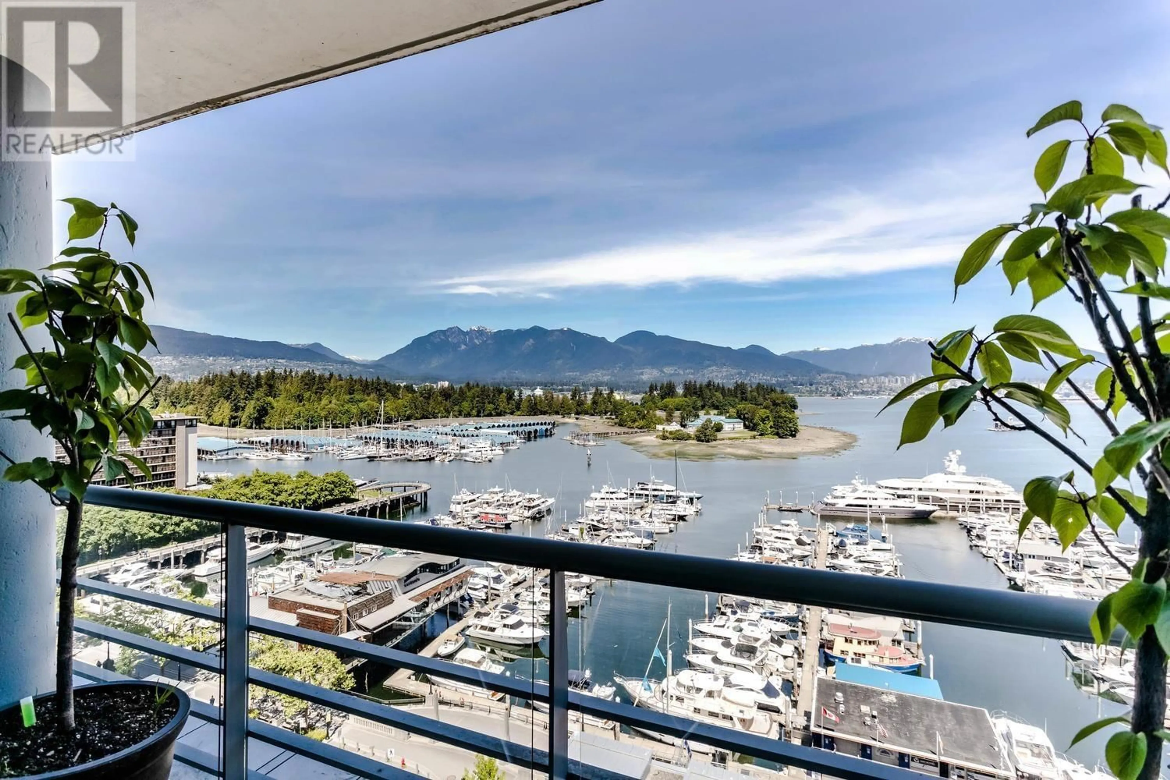 Balcony in the apartment, water/lake/river/ocean view for 1302 590 NICOLA STREET, Vancouver British Columbia V6G3J8