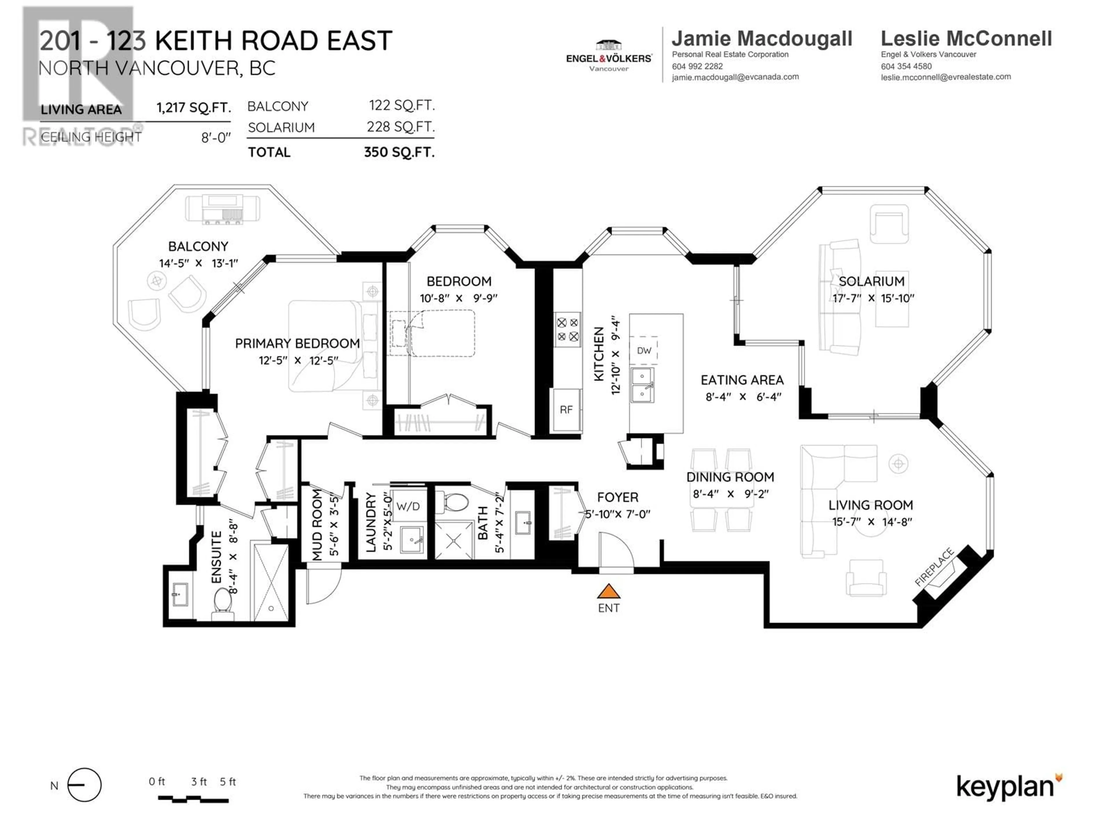 Floor plan for 201 123 E KEITH ROAD, North Vancouver British Columbia V7L1V1